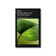 Abib - Gummy Sheet Mask Heartleaf Sticker - Nawilżająca Maska w Płachcie - 27ml - Ctrl+Glow