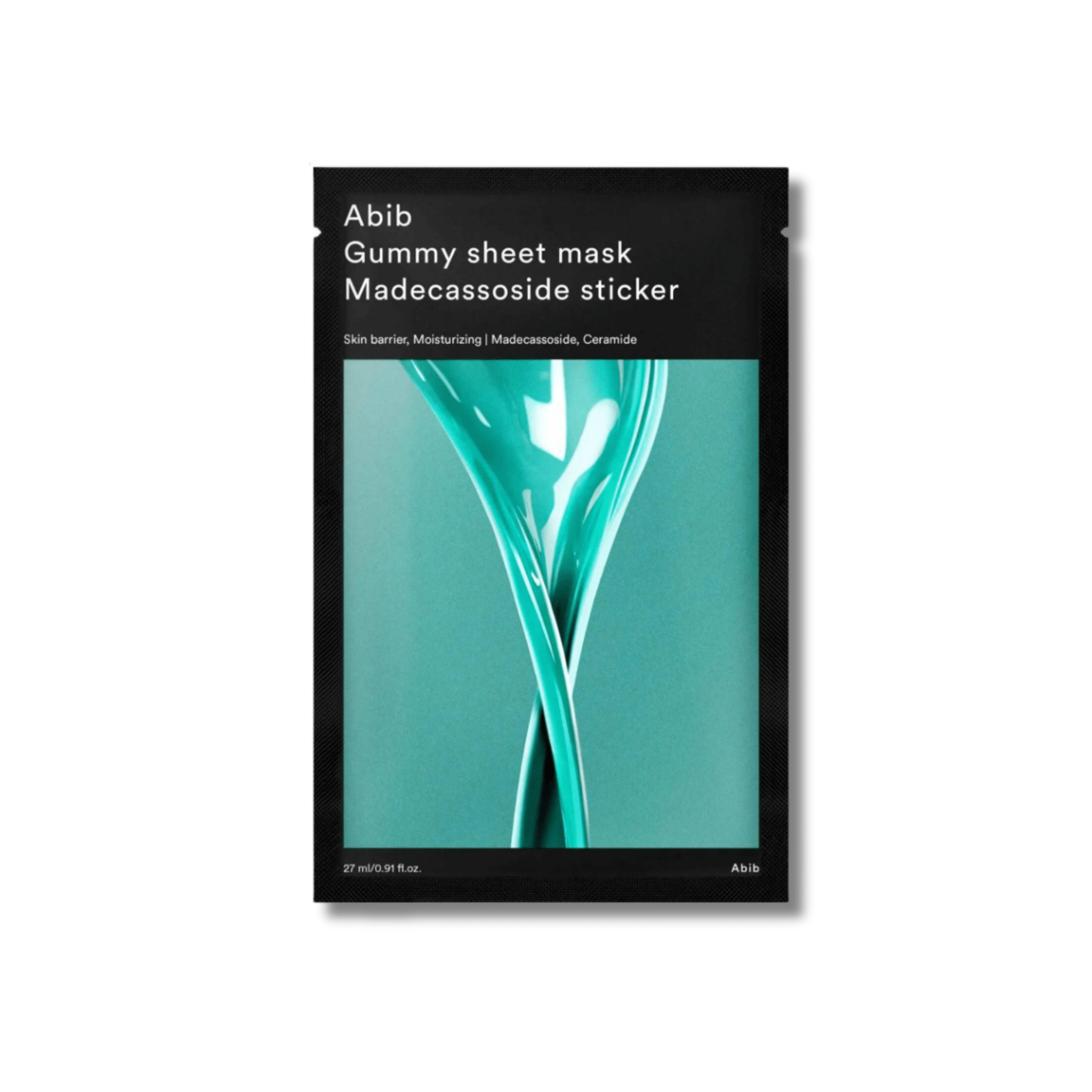 Abib - Gummy Sheet Mask Madecassoside Sticker - Nawilżająca Maska w Płachcie - 27ml - Ctrl+Glow