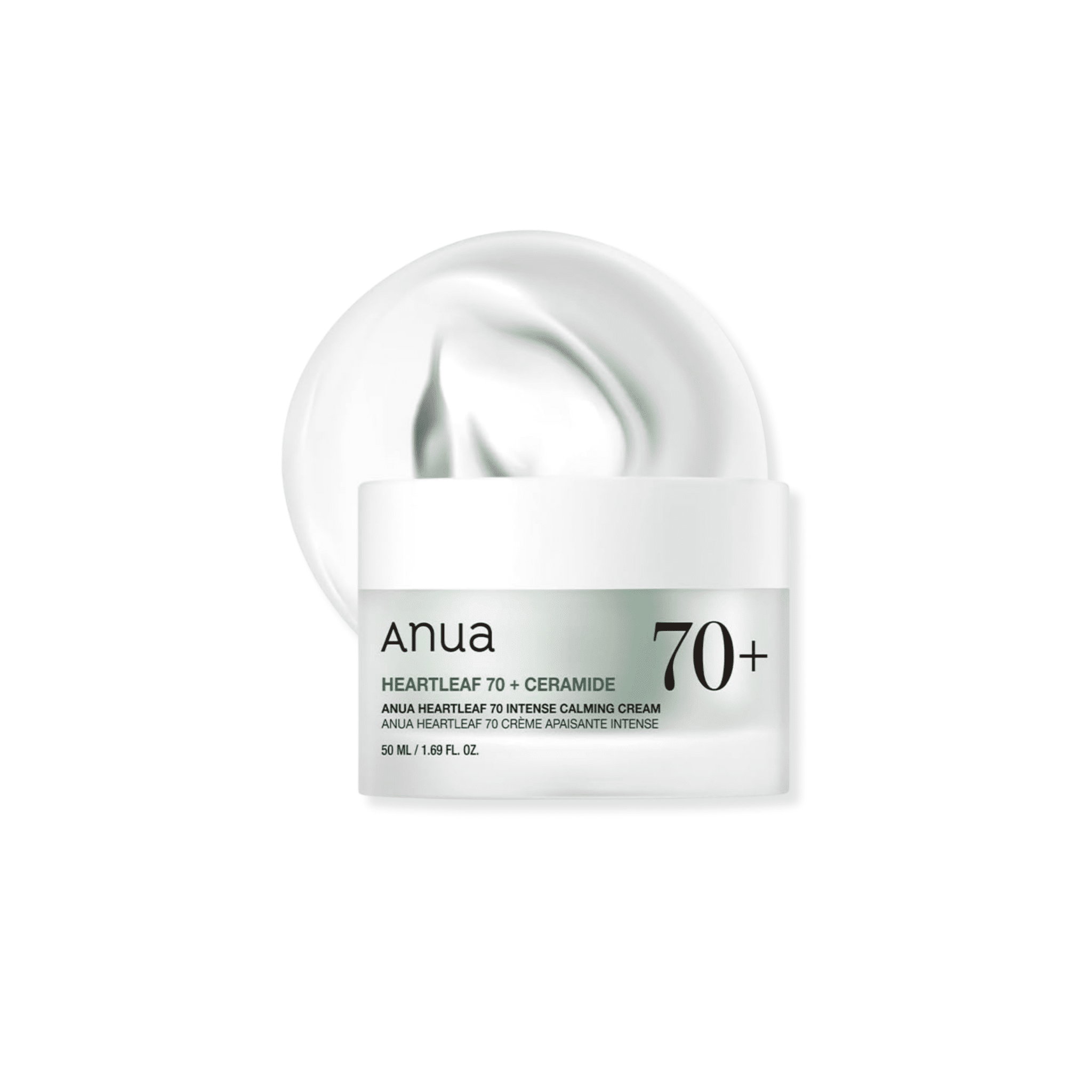 Anua - Heartleaf 70% Intense Calming Cream - Krem Kojący z Pstrolistką - 50ml - Ctrl+Glow