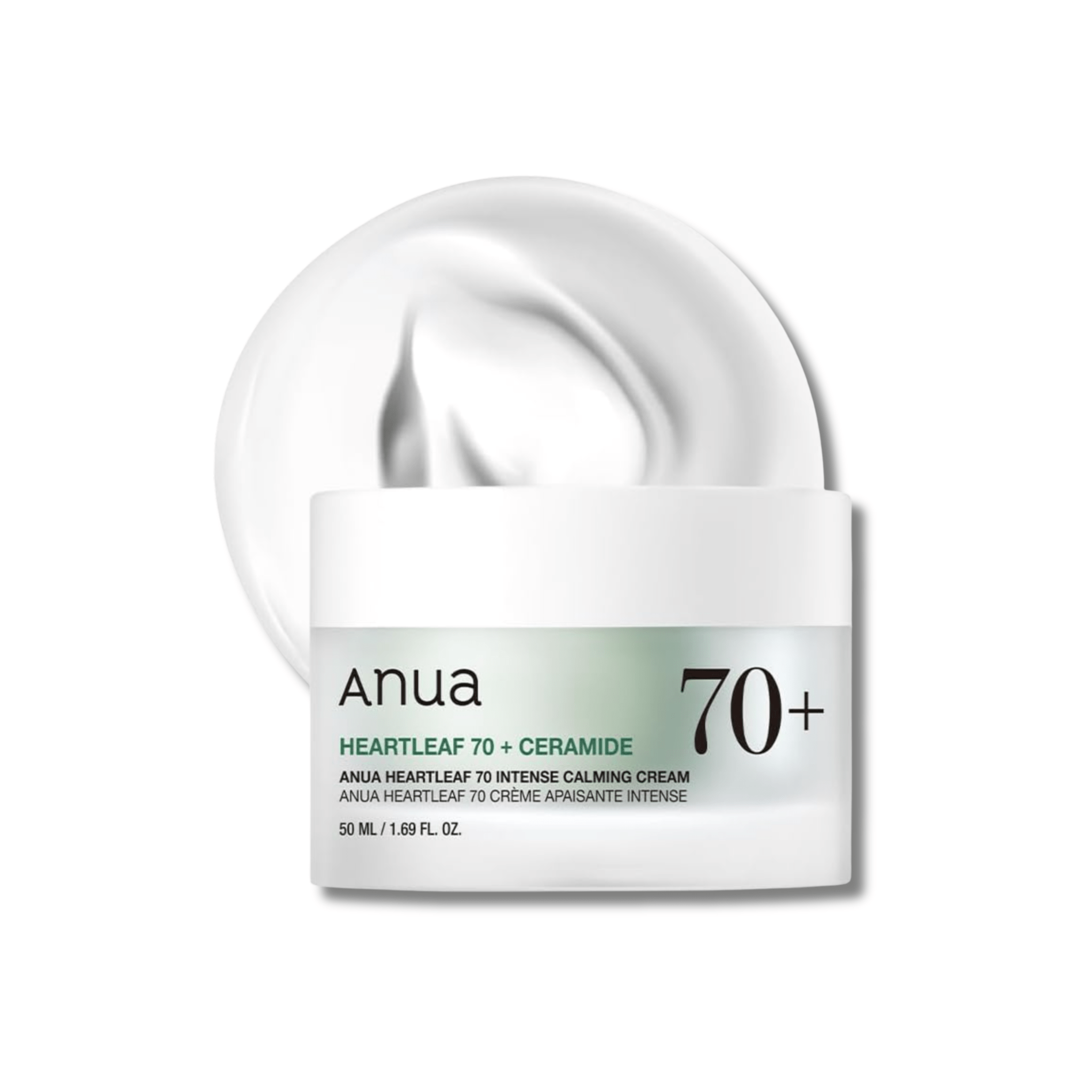 Anua - Heartleaf 70% Intense Calming Cream - Krem Kojący z Pstrolistką - 50ml - Ctrl+Glow