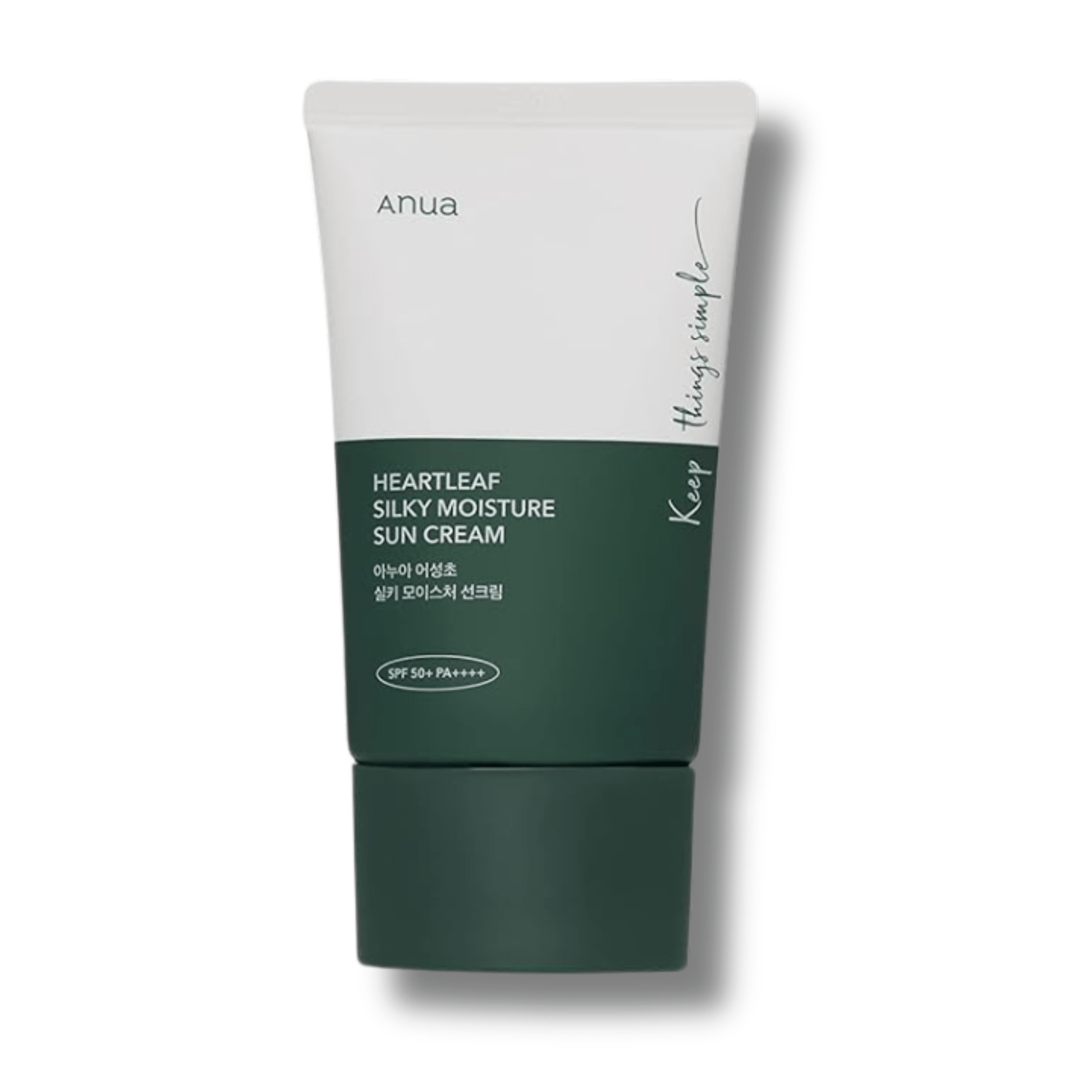 ANUA - Heartleaf Silky Moisture Sun Cream SPF50+ - Krem Nawilżający z Filtrem UV - 50ml