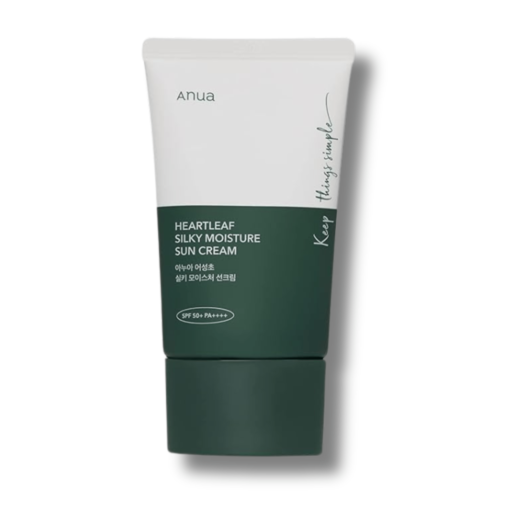 ANUA - Heartleaf Silky Moisture Sun Cream SPF50+ - Krem Nawilżający z Filtrem UV - 50ml