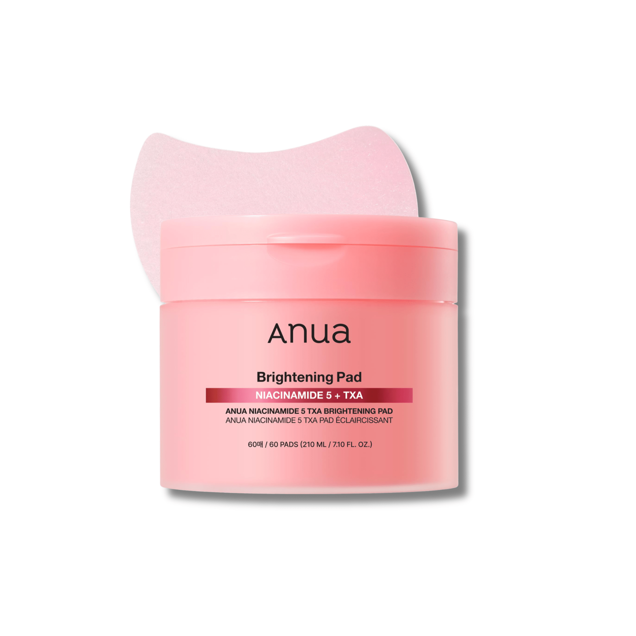 Anua - Niacinamide 5% TXA Brightening Pad - Płatki Rozjaśniające z Niacynamidem i Kwasem Traneksamowym - 210ml/60szt