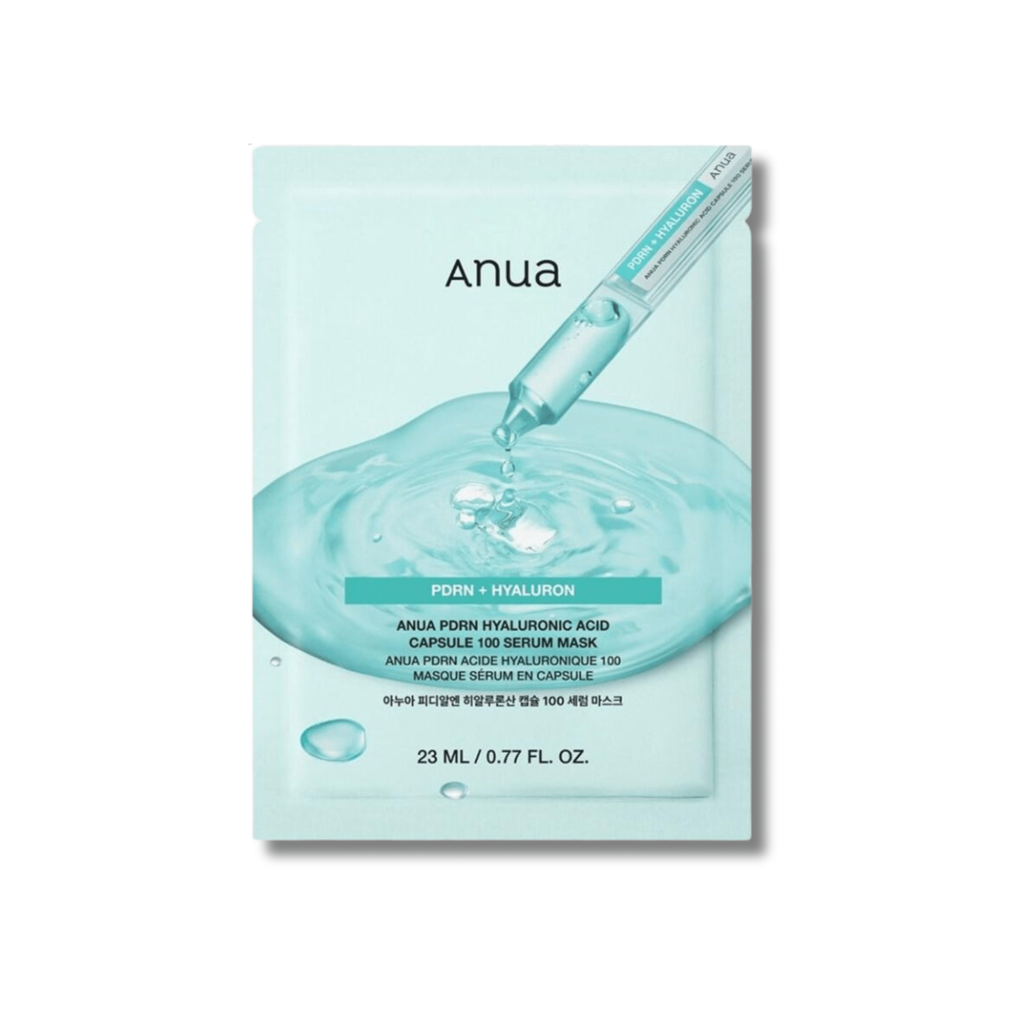 Anua - PDRN Hyaluron 100 Serum Mask - Maska Serum Nawilżająca z PDRN i Kwasem Hialuronowym - 1szt