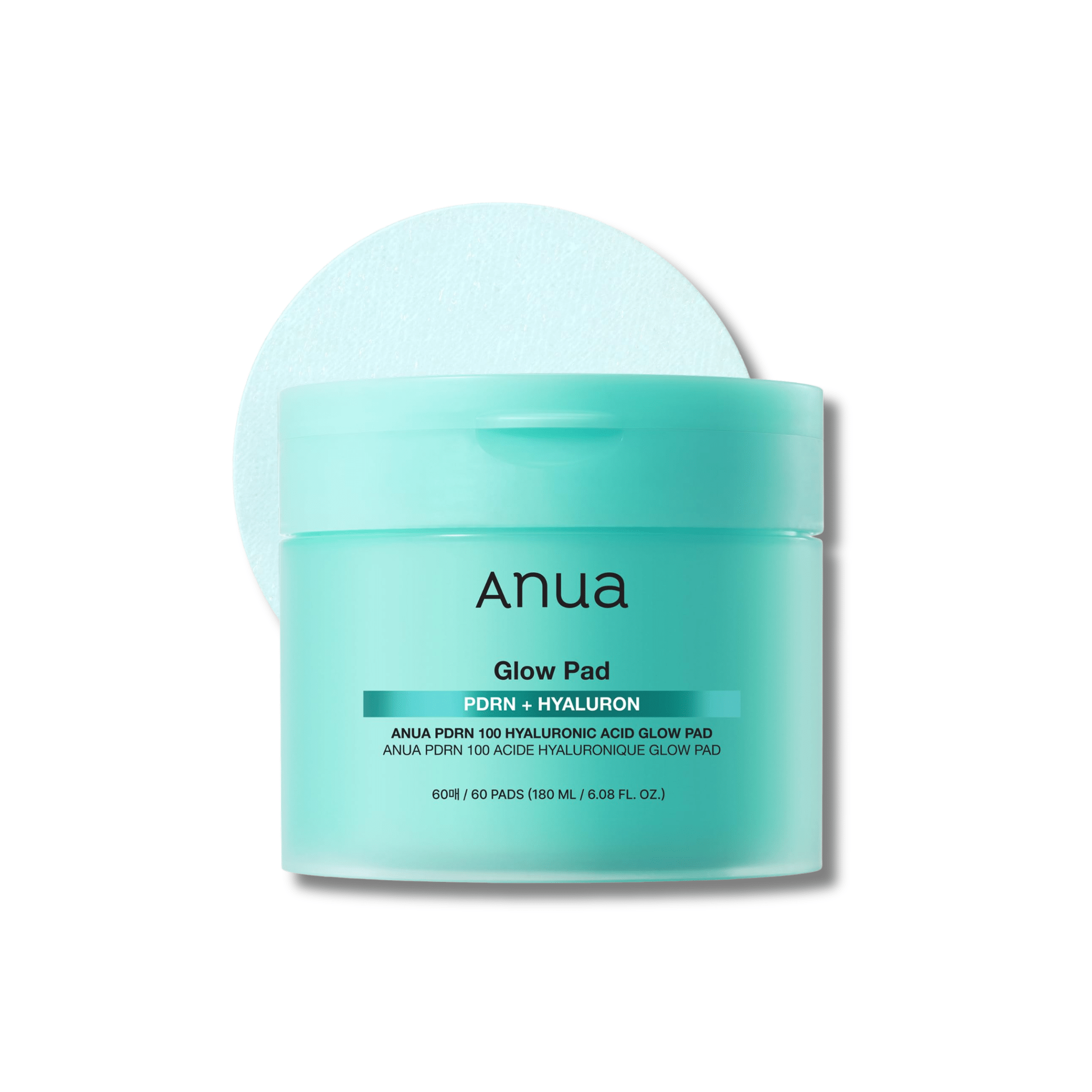 Anua - PDRN Hyaluronic Glow Pad - Płatki Nawilżające z PDRN i Kwasem Hialuronowym - 180ml/60szt