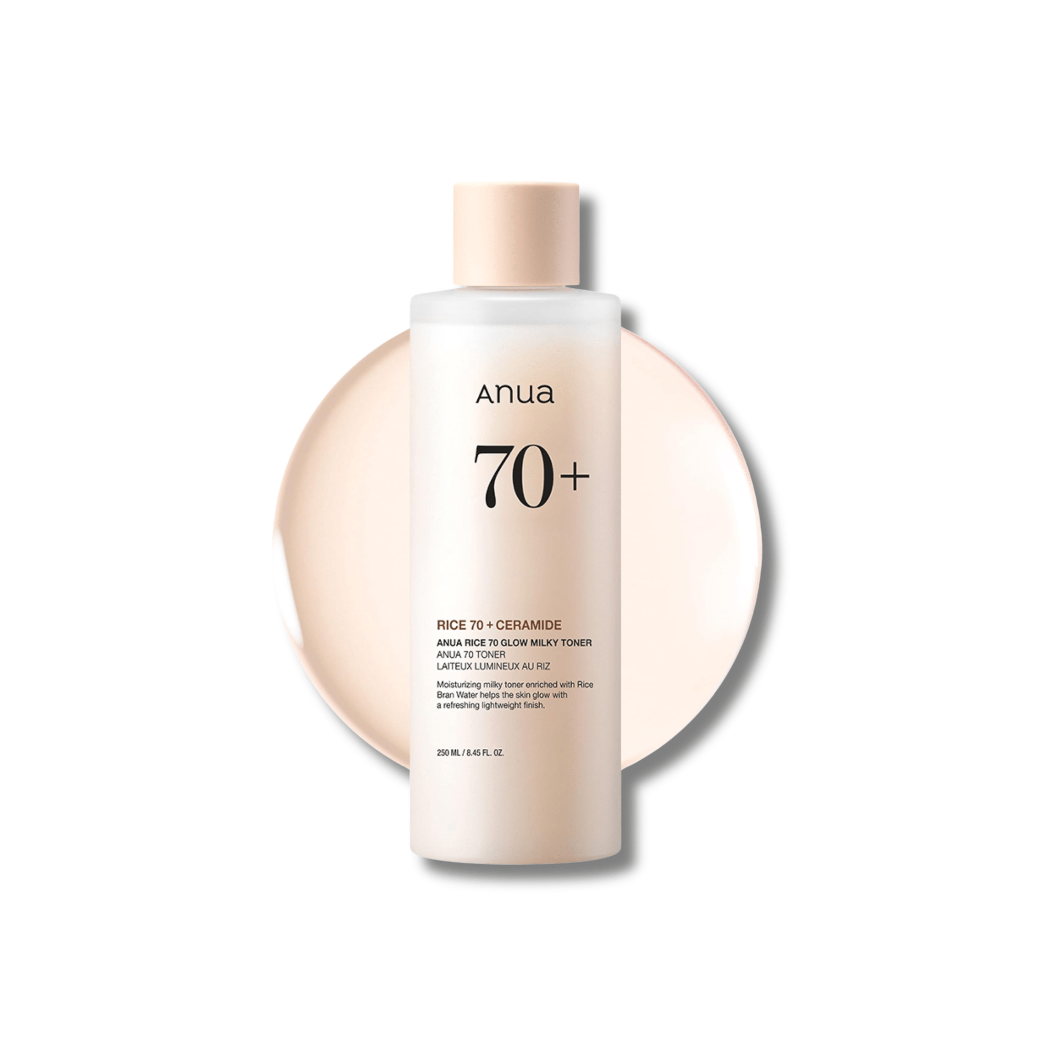 Anua - Rice 70 Glow Milky Toner - Tonik Nawilżający Ryżowy - 250ml