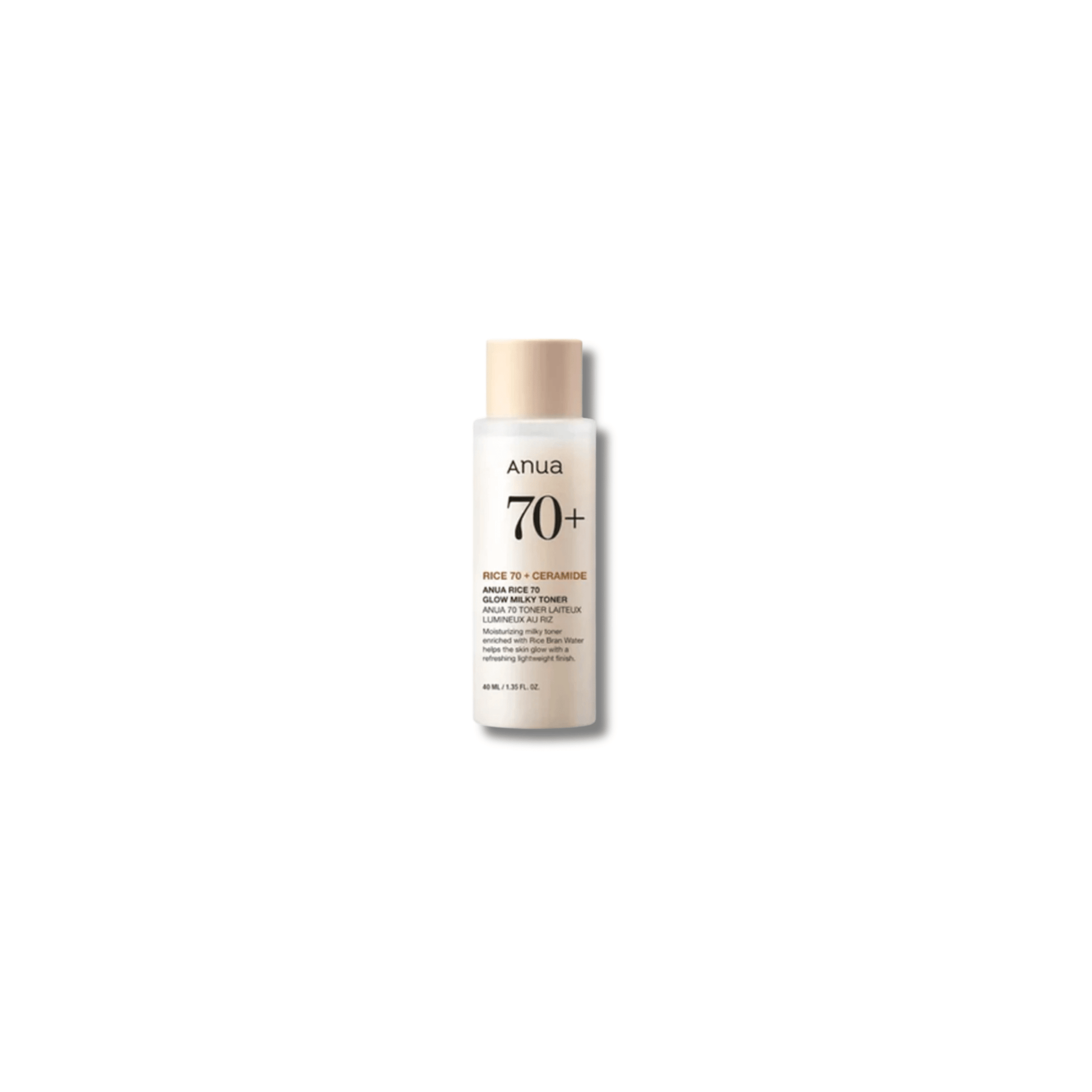 Anua - Rice 70 Glow Milky Toner - Tonik Nawilżający Ryżowy - 40ml - Ctrl+Glow