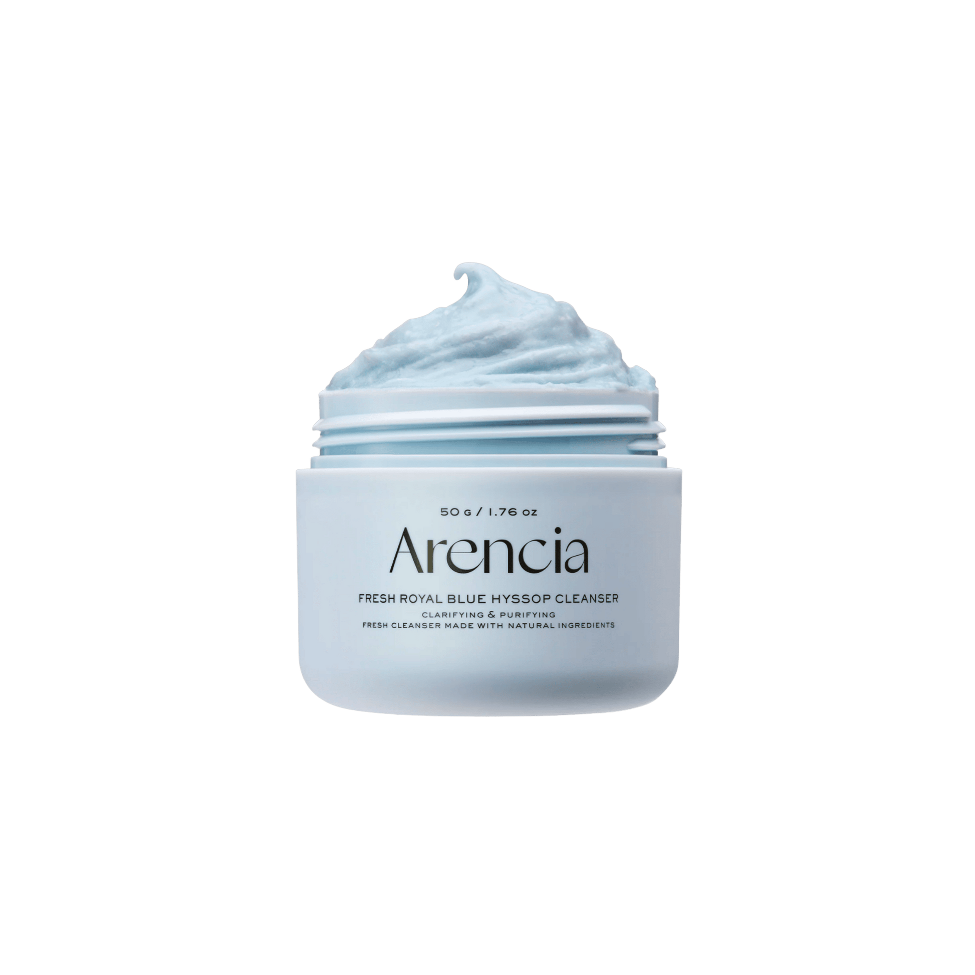 Arencia - Fresh Blue Hyssop Rice Mochi Cleanser - Nawilżająca Pasta do Oczyszczania Twarzy - 120g - Ctrl+Glow