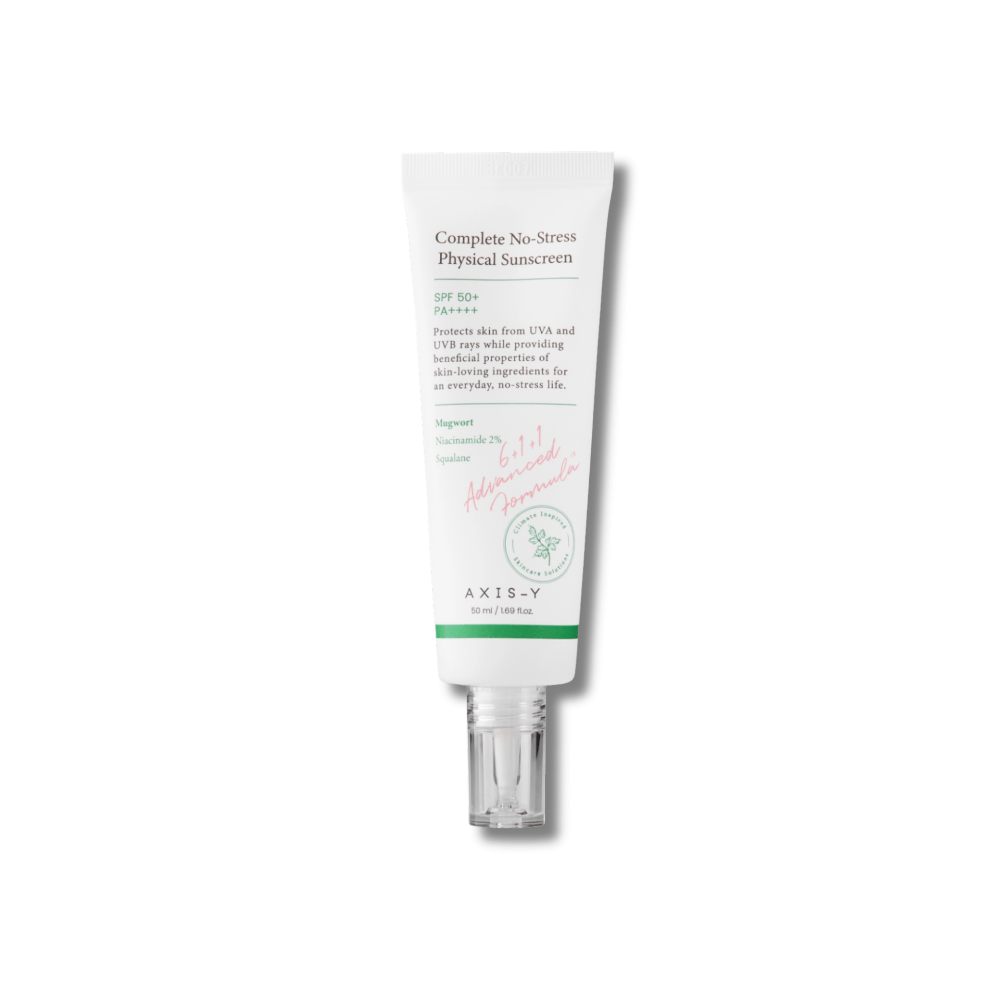 Axis - y - Complete No - Stress Physical Sunscreen SPF50+/PA++++ - Krem z Filtrami Fizycznymi - 50ml - Ctrl+Glow