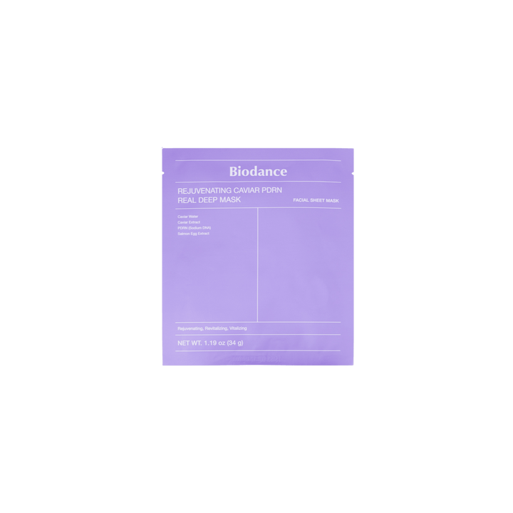 Biodance - Rejuvenating Caviar PDRN Real Deep Mask - Kolagenowa Maska do Twarzy z PDRN - 1szt/34g