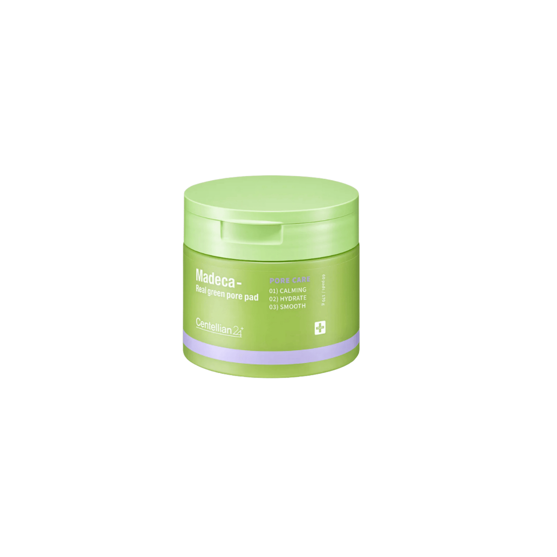 Centellian24 - Madeca Real Green Pore Pad - Płatki do Twarzy Zwężające Pory z Kompleksem TECA - 60szt - Ctrl+Glow