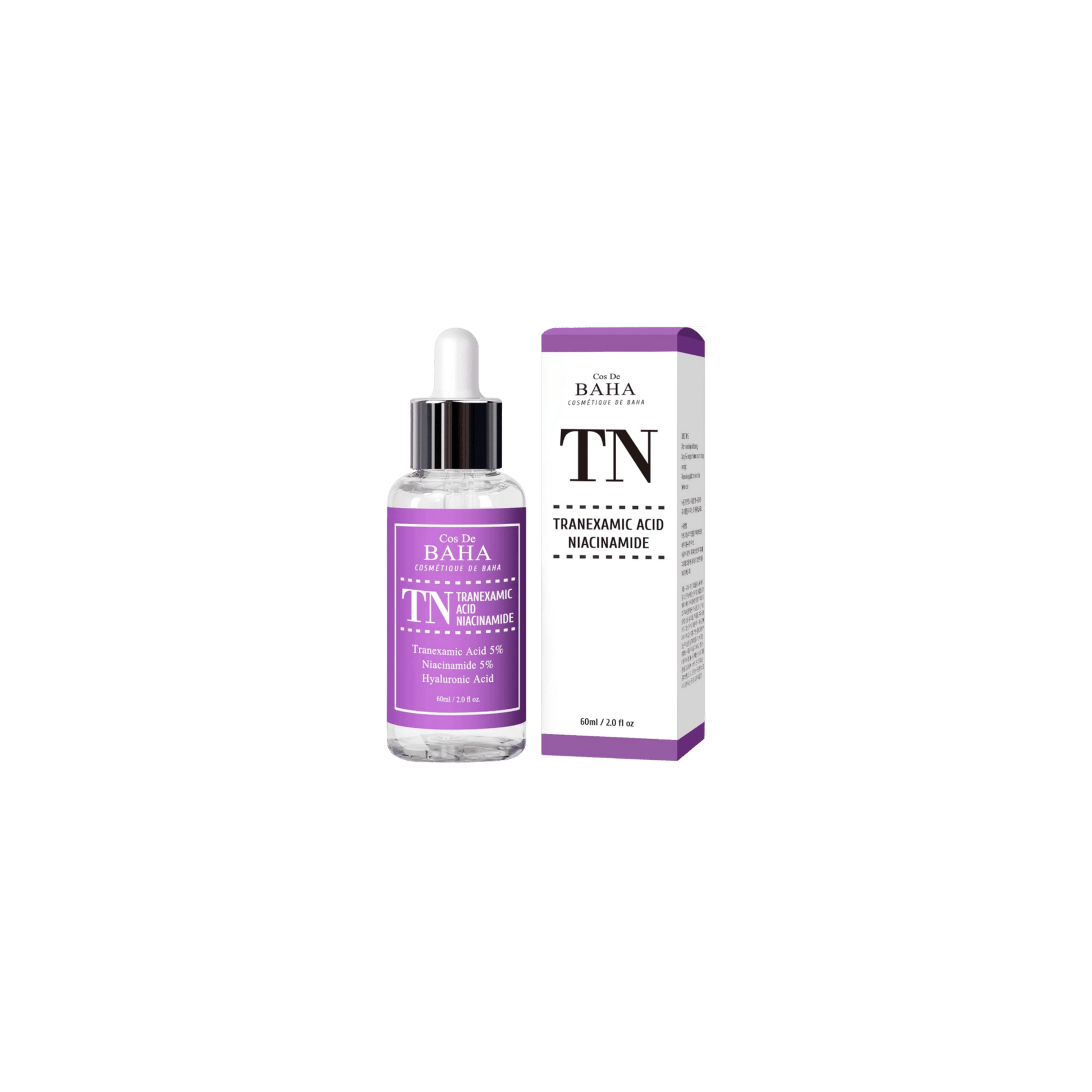 Cos De BAHA - TN Tranexamic Acid Niacinamide Serum - Serum z Kwasem Traneksamowym i Niacynamidem - 60ml - Ctrl+Glow