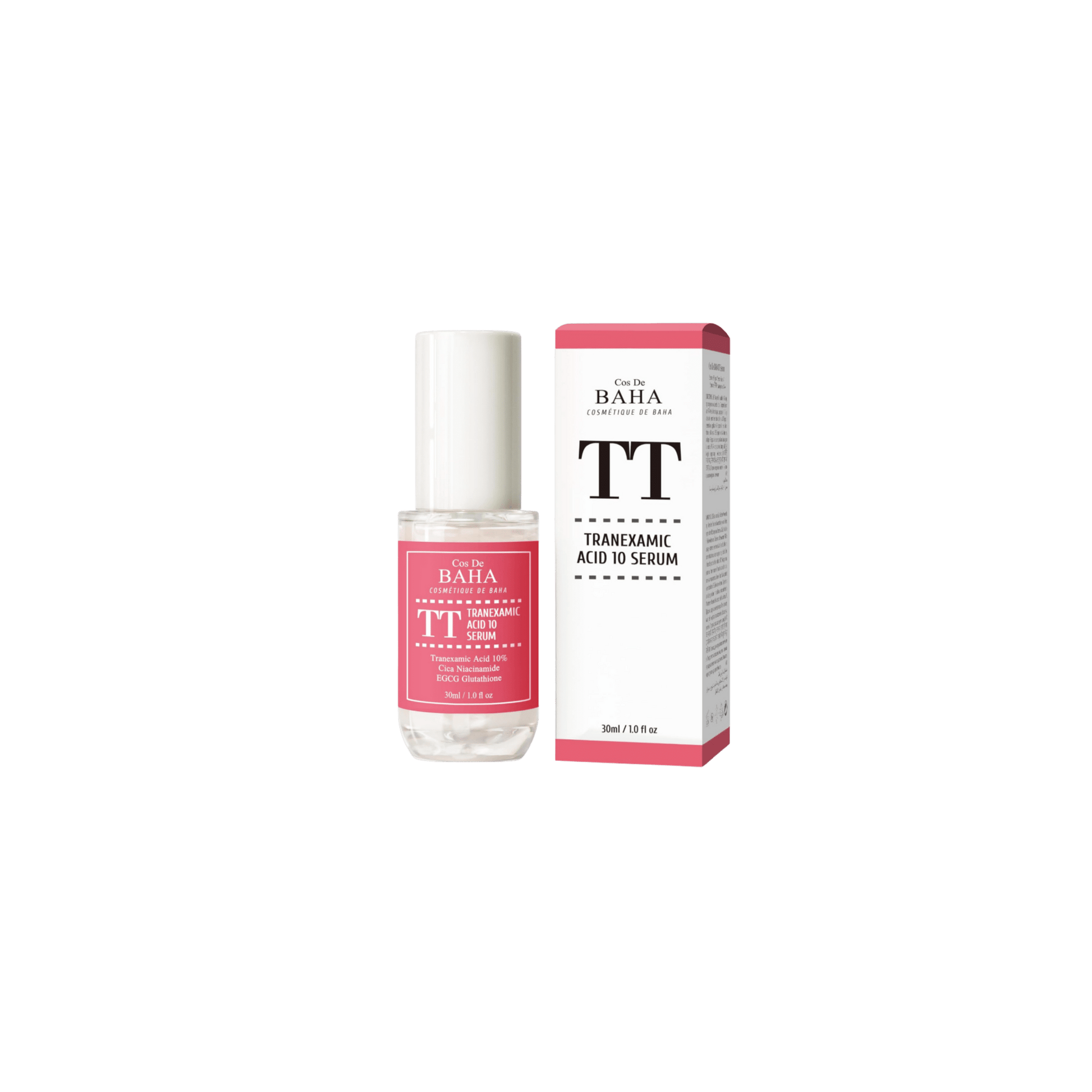 Cos De BAHA - Tranexamic Acid 10 Serum TT - Rozjaśniające Serum do Twarzy z 10% Kwasem Traneksamowym - 30ml - Ctrl+Glow