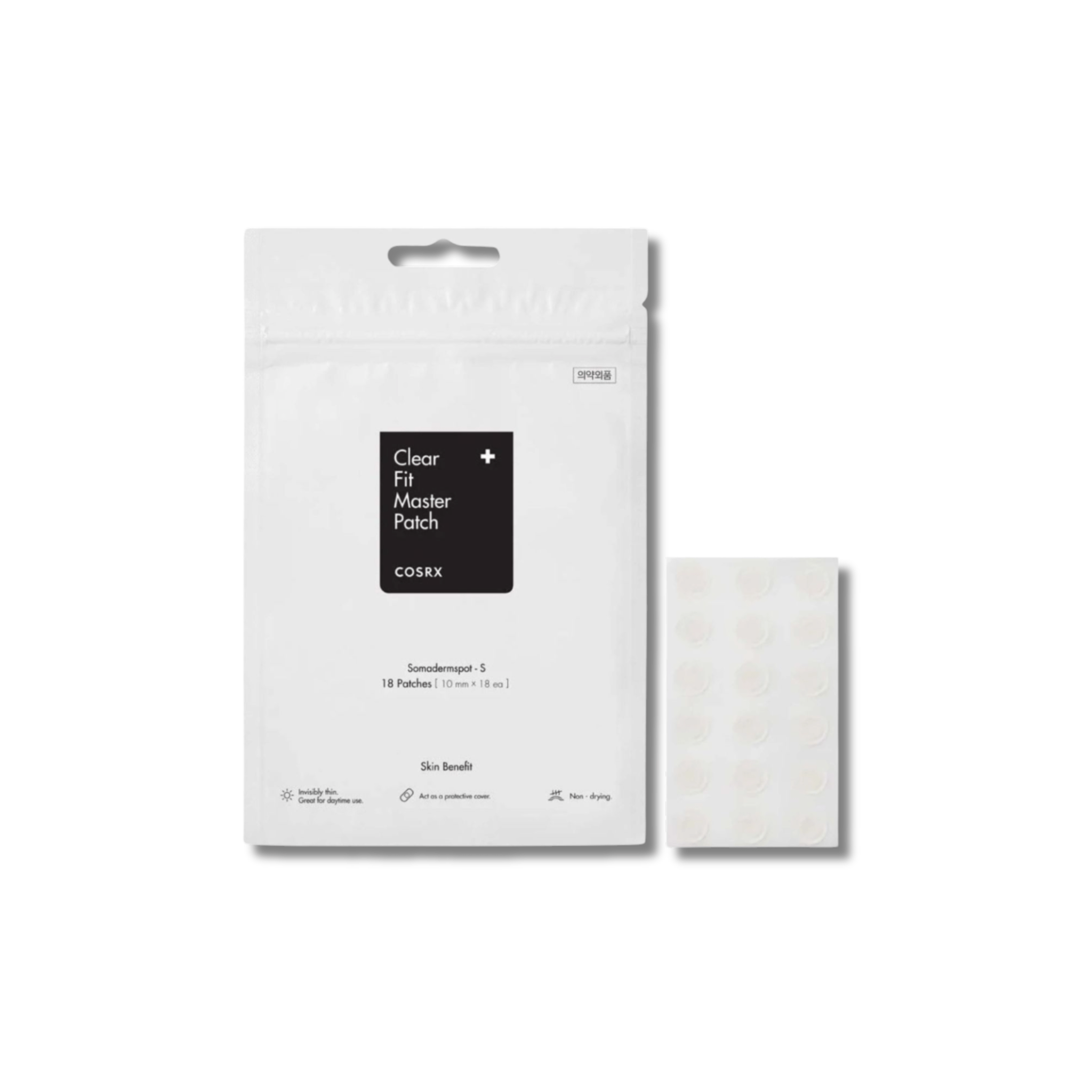 COSRX - Master Patch Clear Fit - Maskujące Plastry na Wypryski - 18szt - Ctrl+Glow