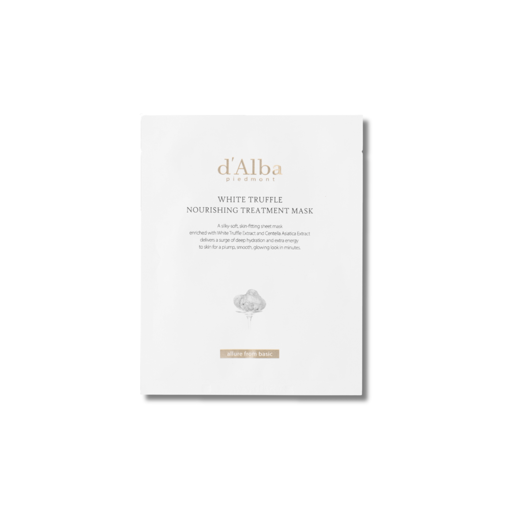 d'Alba - White Truffle Nourishing Treatment Mask - Odżywcza Maska do Twarzy w Płachcie - 1szt/25ml - Ctrl+Glow