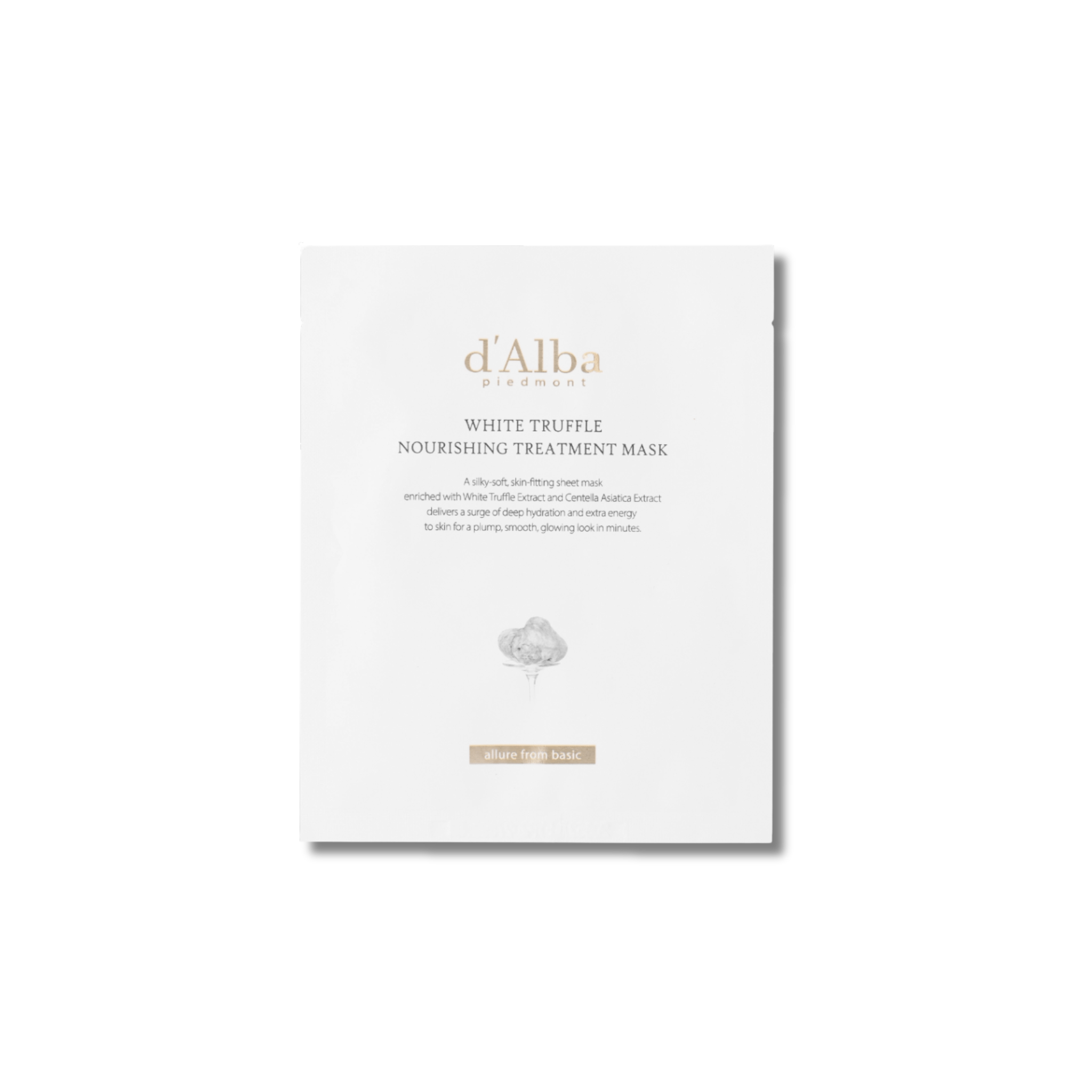 d'Alba - White Truffle Nourishing Treatment Mask - Odżywcza Maska do Twarzy w Płachcie - 1szt/25ml - Ctrl+Glow