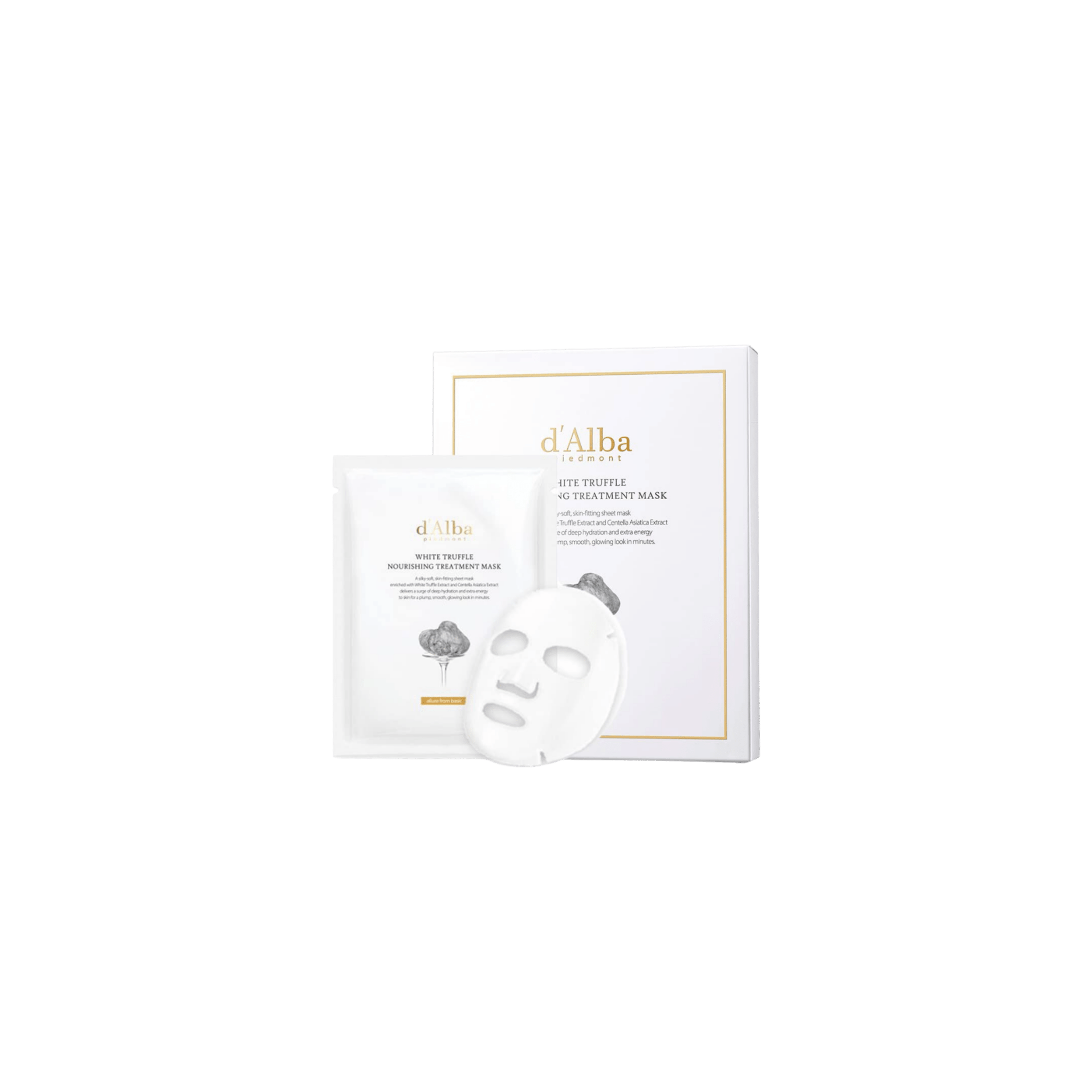 d'Alba - White Truffle Nourishing Treatment Mask – Odżywcza Maska w Płachcie z Białą Truflą - 5szt - Ctrl+Glow