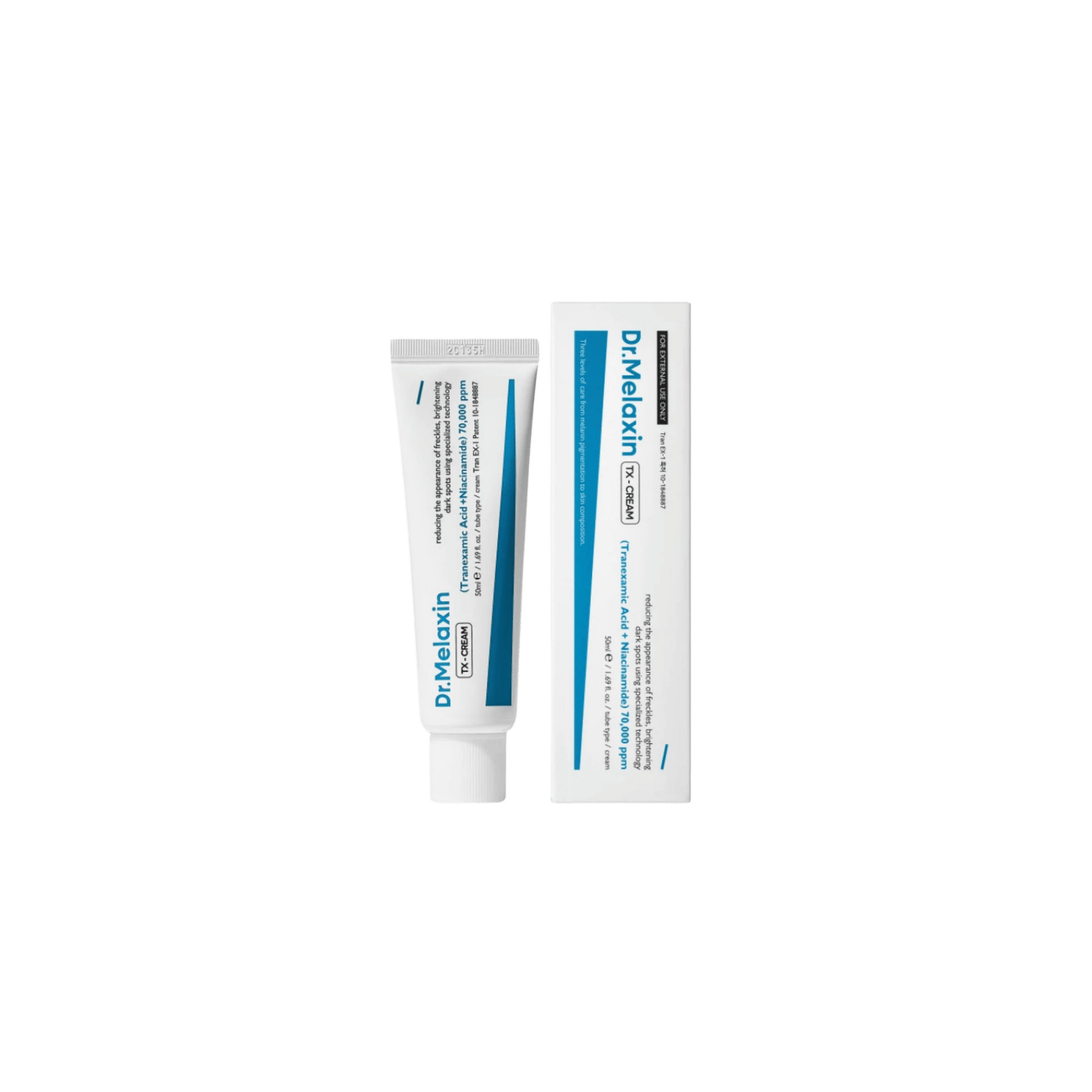 Dr. Melaxin - TX Face Cream - Rozjaśniający Krem do Twarzy z Kwasem Traneksamowym - 50ml - Ctrl+Glow