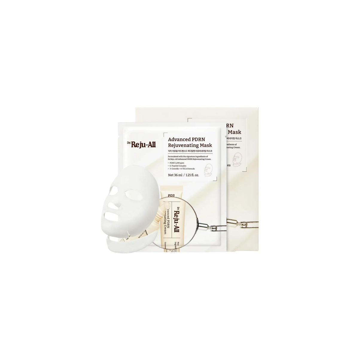 Dr. Reju-All - Advanced PDRN Rejuvenating Mask - Maska w Płachcie Regenerująco-Ujędrniająca - 4x36ml - Ctrl+Glow