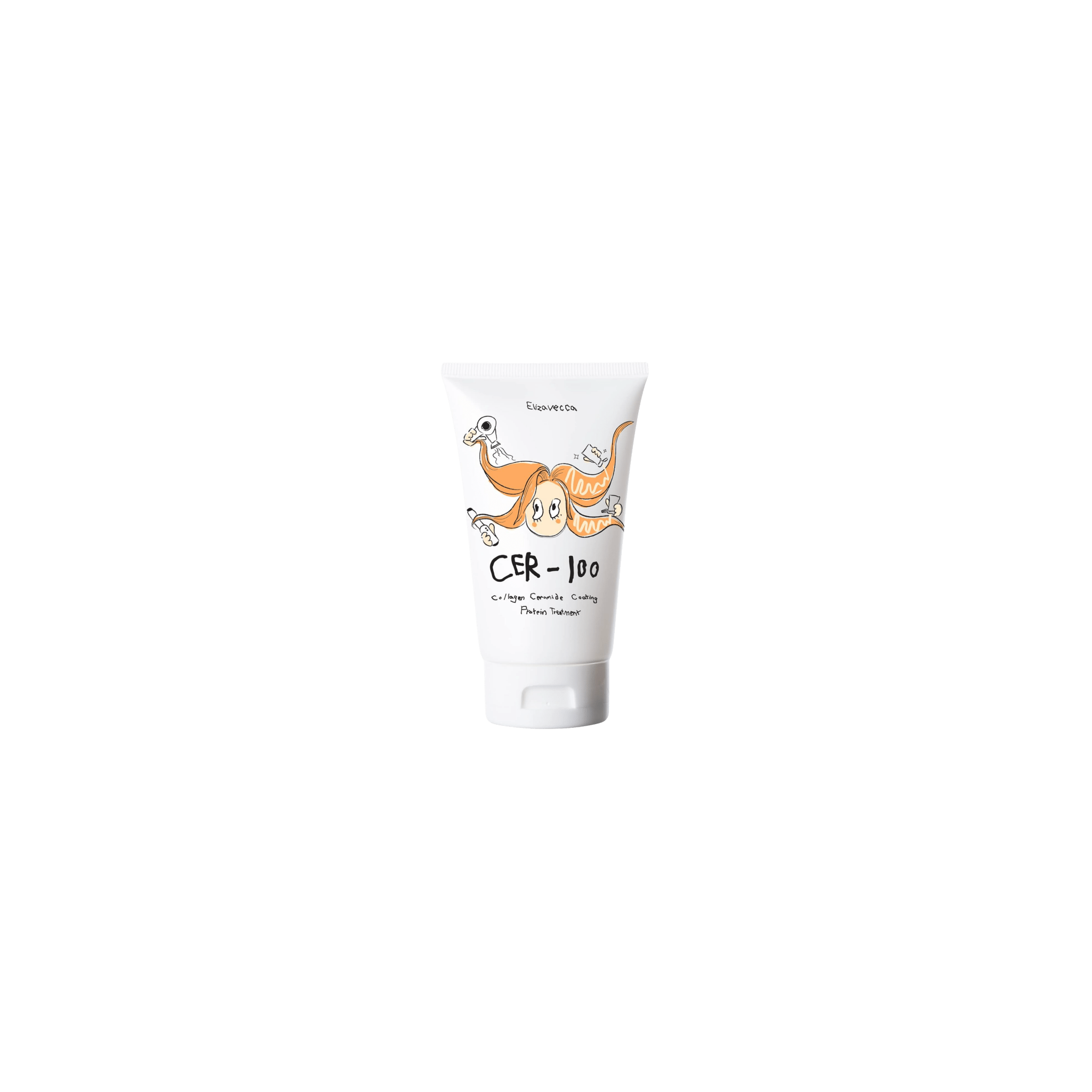 Elizavecca - CER - 100 Collagen Ceramide Protein Treatment - Regenerująca Maska do Włosów z Kolagenem i Ceramidami - 100ml - Ctrl+Glow