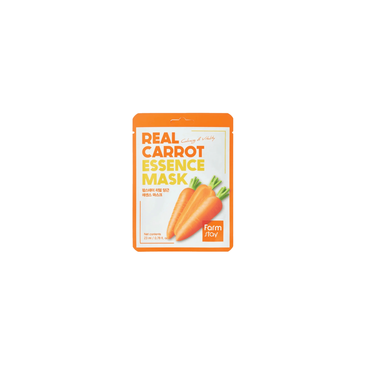 Farmstay - Real Carrot Essence Mask - 23ml - Ctrl+Glow
