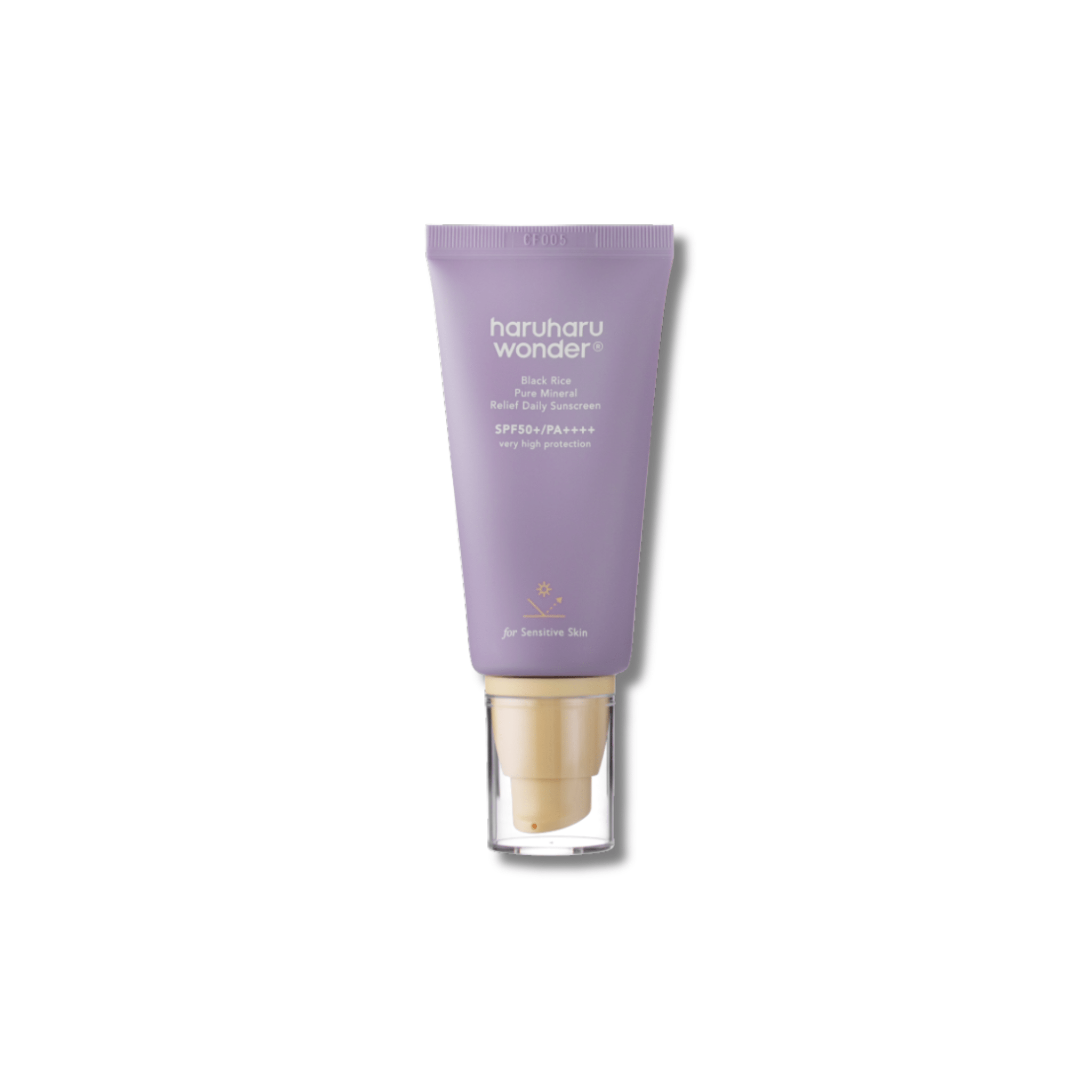 Haruharu Wonder - Black Rice Pure Mineral Relief Daily Sunscreen SPF50+/PA++++ - Nawilżający Krem do Twarzy z Filtrami Fizycznymi - 50ml - Ctrl+Glow