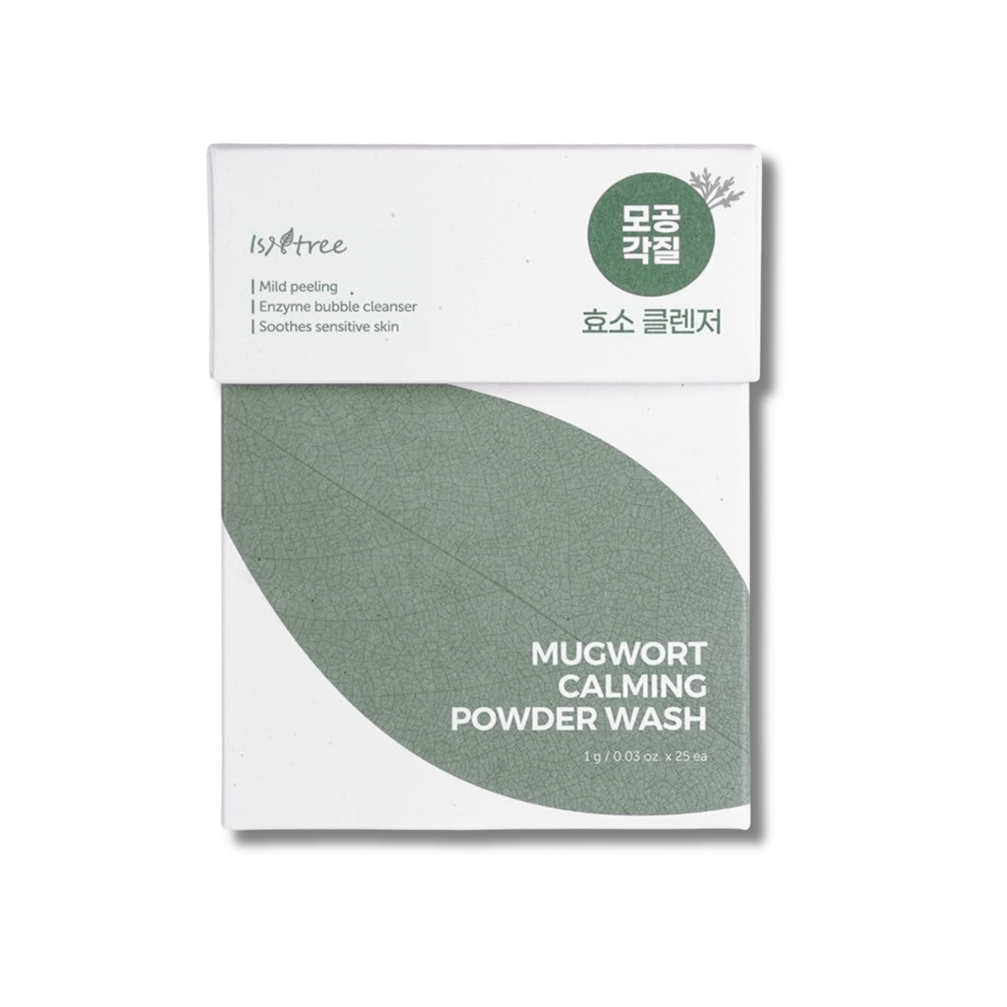 Isntree - Mugwort Calming Powder Wash – Enzymatyczny Puder Oczyszczający z Bylicą - 25x1g - Ctrl+Glow