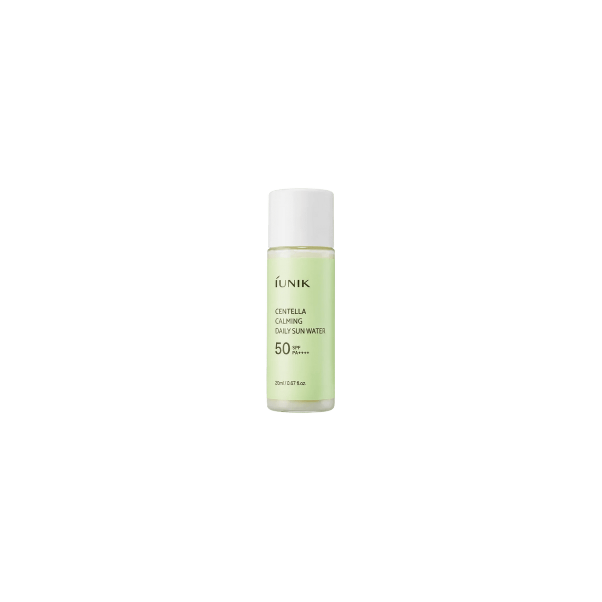 iUNIK - Centella Calming Daily Sun Water - Lekki Krem Przeciwsłoneczny z Wąkrotą Azjatycką - 20ml - Ctrl+Glow