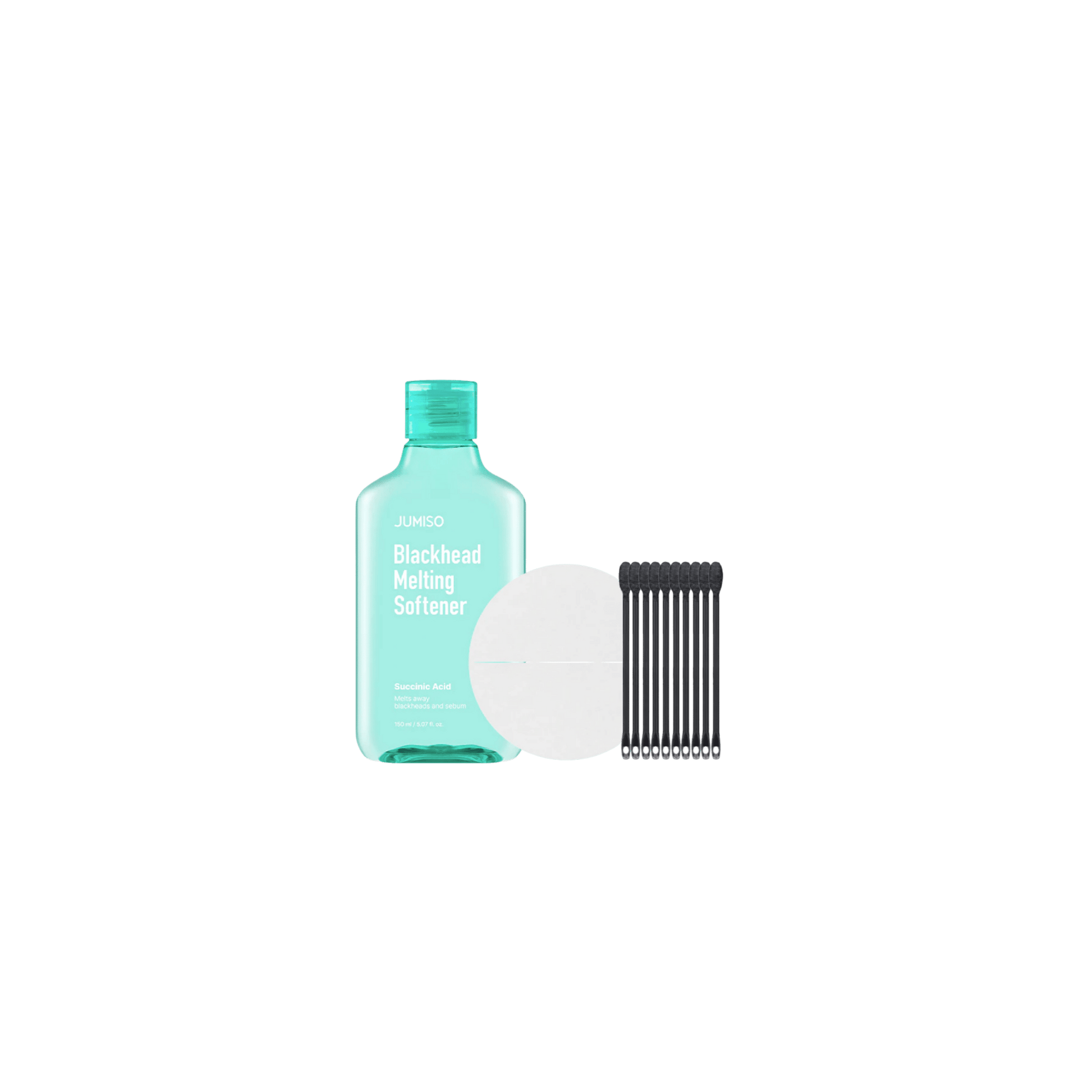 Jumiso - Blackhead Melting Softner - Płyn na Zaskórniki i Rozszerzone Pory - 150ml + Waciki 40szt + Patyczki 10szt - Ctrl+Glow