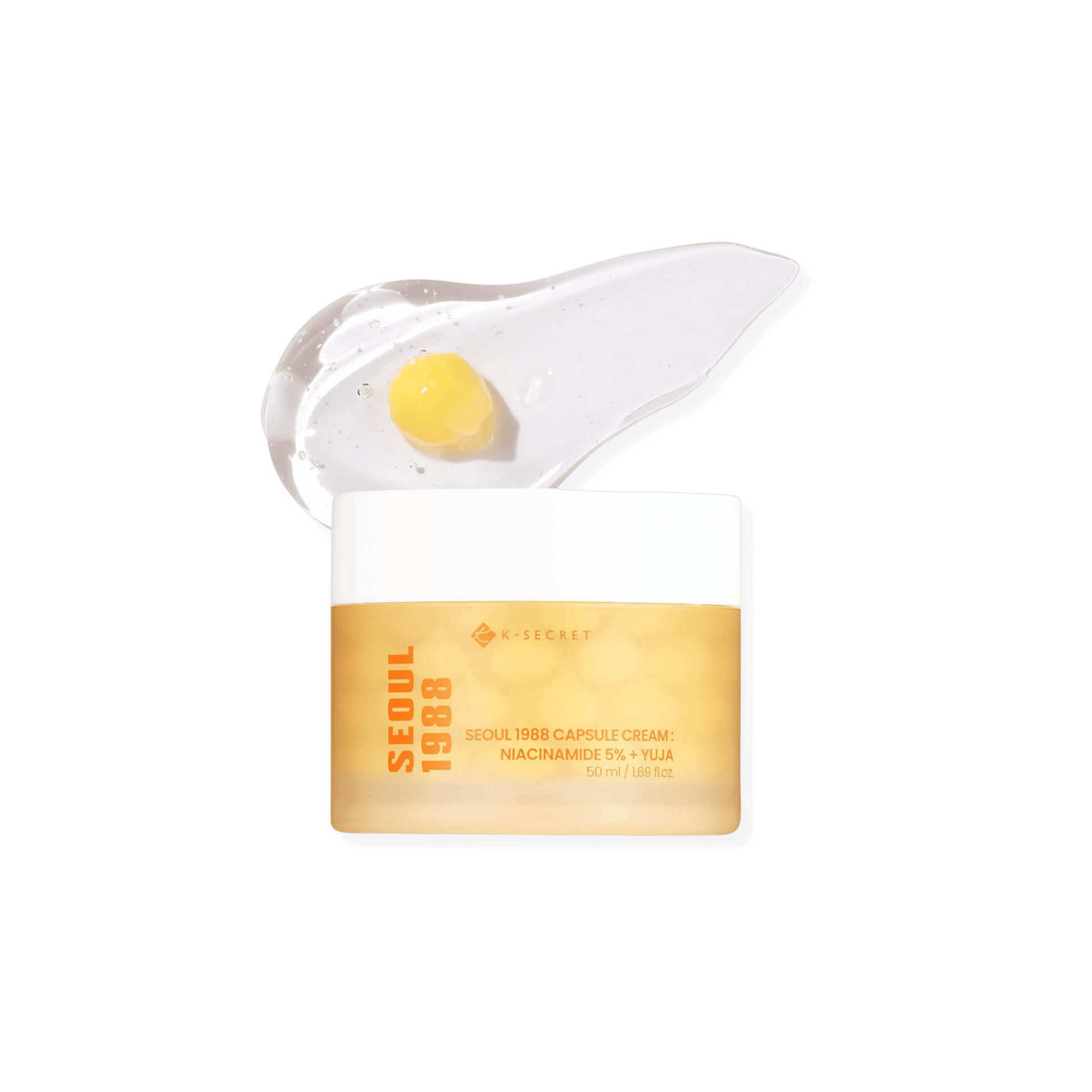 K - SECRET - SEOUL 1988 Capsule Cream: Niacinamide 5% + Yuja - Krem w Kapsułkach - 50ml - Ctrl+Glow