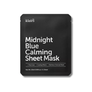 Klairs - Midnight Blue Calming Sheet Mask - Kojąca Maska w Płachcie - 1szt/25ml - Ctrl+Glow
