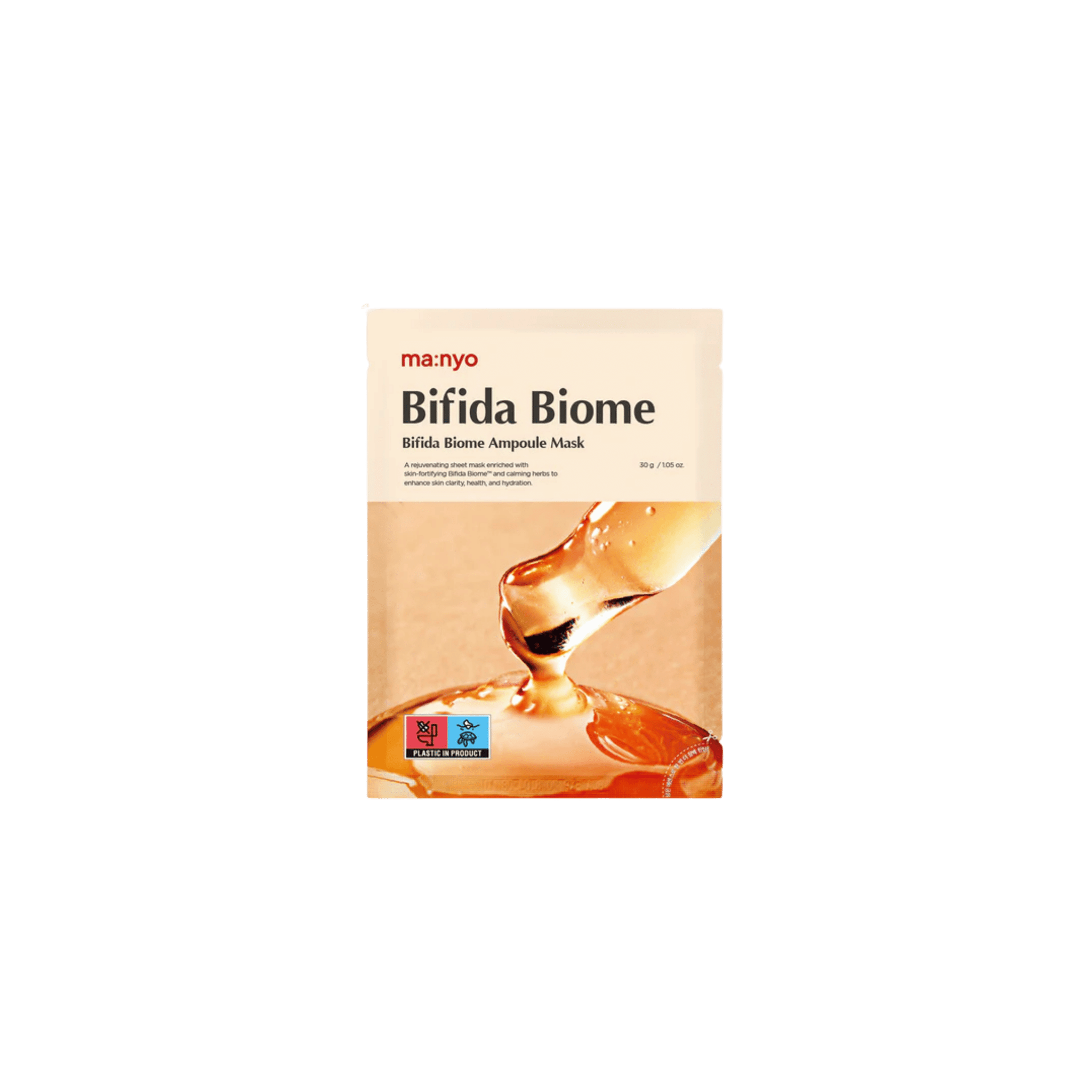 Ma:nyo - Bifida Biome Ampoule Mask - Rewitalizująca Maska w Płachcie - 1szt - Ctrl+Glow