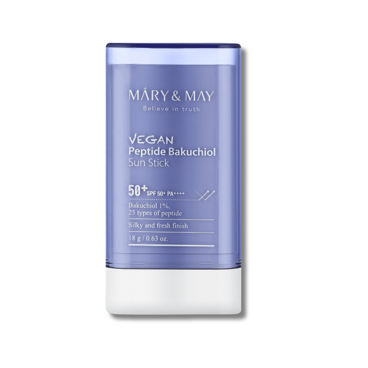 Mary&May - Vegan Peptide Bakuchiol Sun Stick SPF50+ - Sztyft z Filtrem SPF50 - 18g - Ctrl+Glow