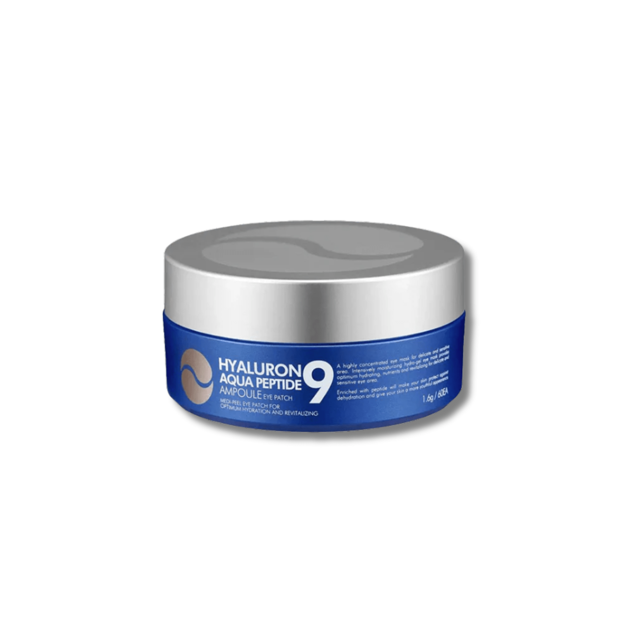 Medi - Peel - Hyaluron Aqua Peptide Ampoule Eye Patch - Nawilżające Płatki pod Oczy z Peptydami - 60szt - Ctrl+Glow