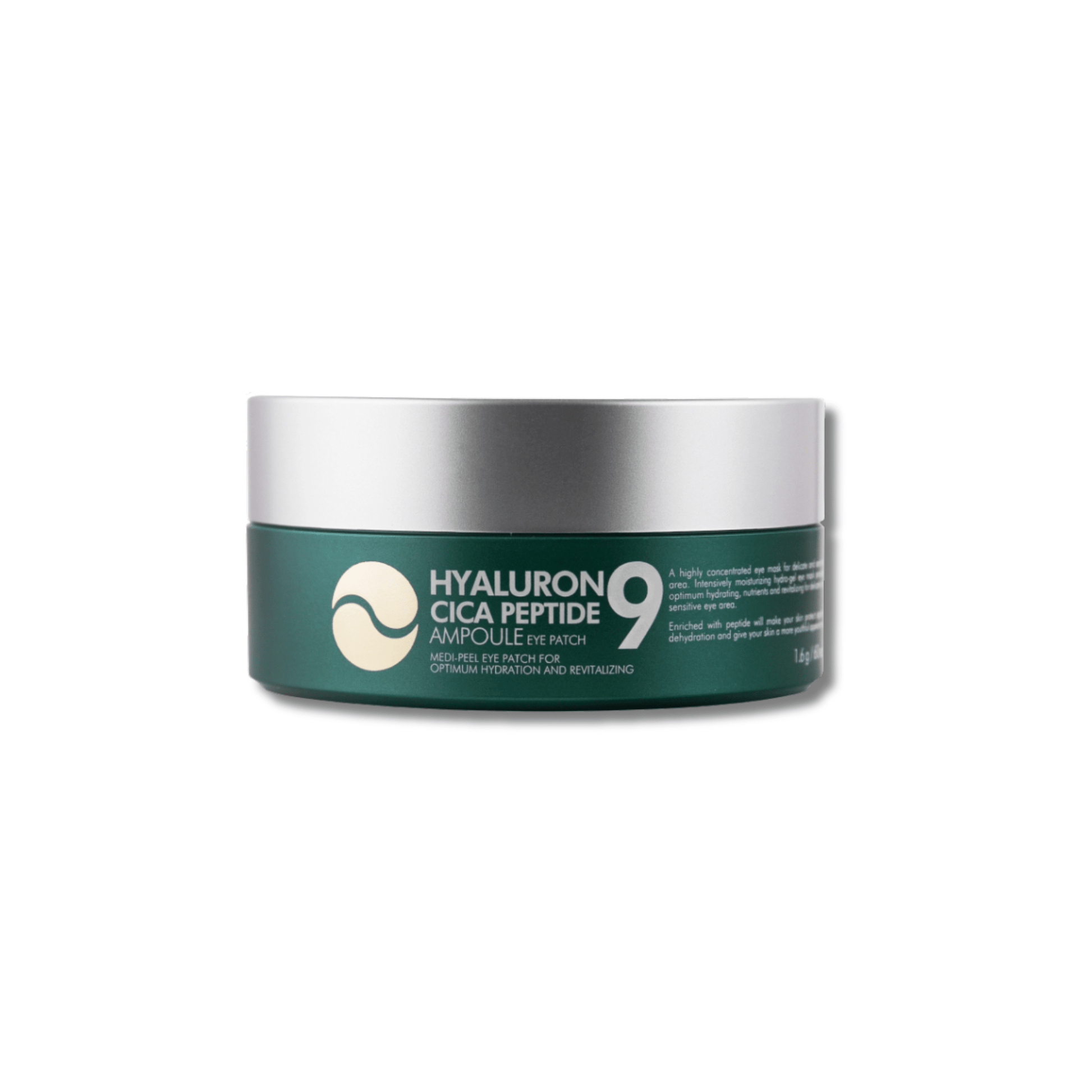 Medi - Peel - Hyaluron Cica Peptide 9 Ampoule Eye Patch - Kojące Płatki pod Oczy z Peptydami - 60szt - Ctrl+Glow