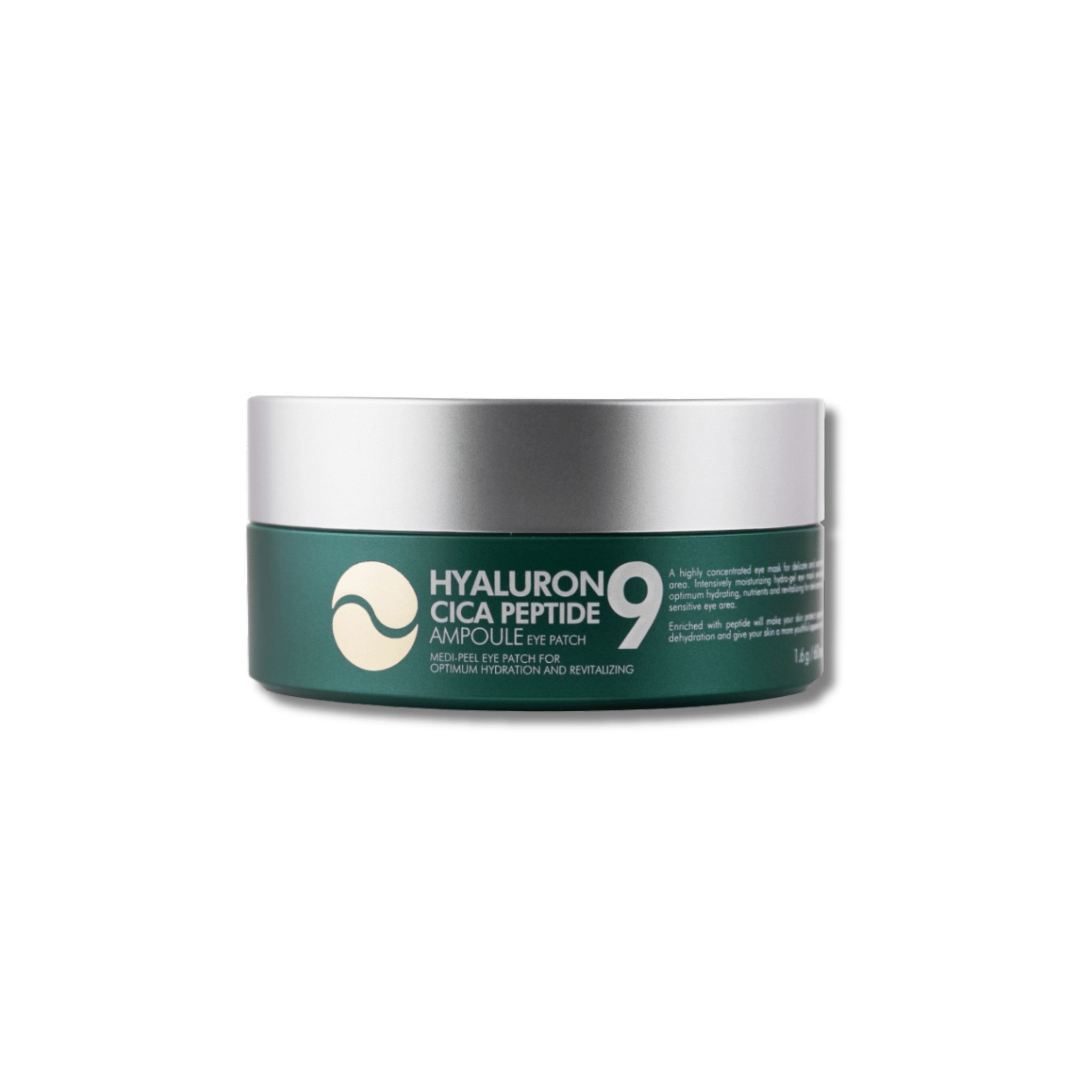 Medi - Peel - Hyaluron Cica Peptide 9 Ampoule Eye Patch - Kojące Płatki pod Oczy z Peptydami - 60szt - Ctrl+Glow