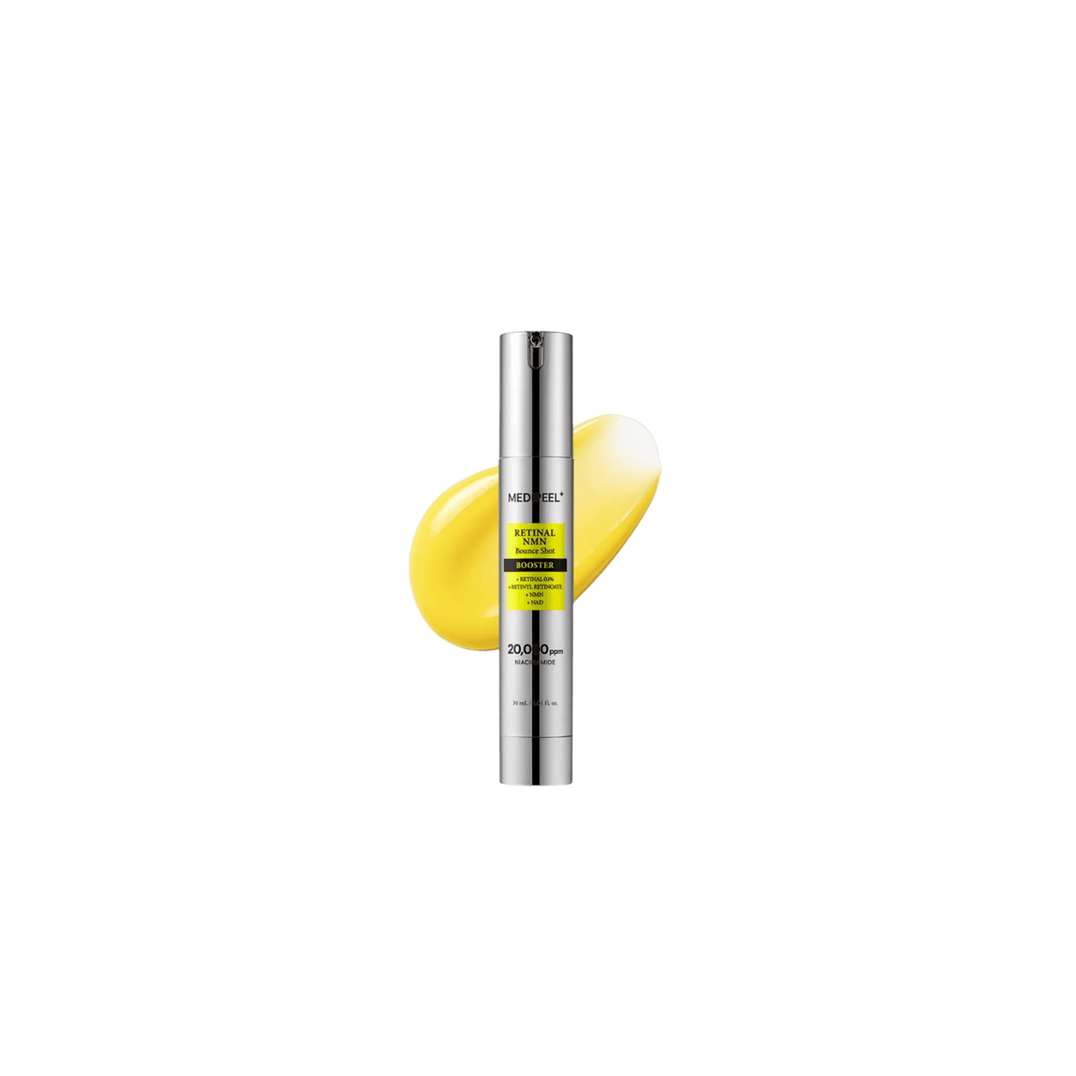 Medi-Peel - Retinal NMN Bounce Shot Booster - Wygładzający Booster do Twarzy z Retinalem i NMN - 30ml - Ctrl+Glow