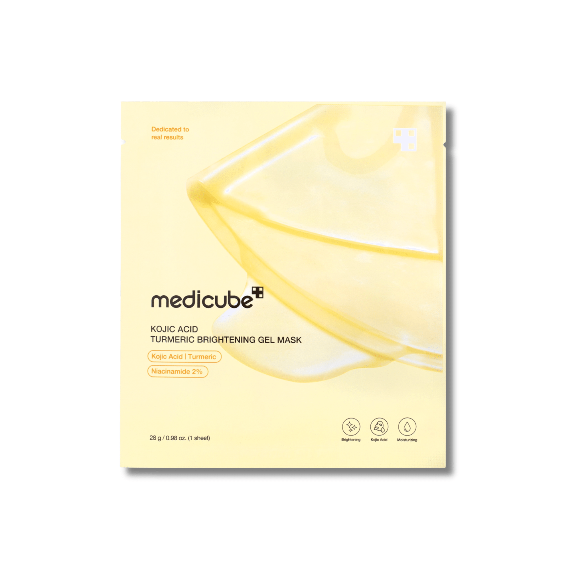 Medicube - Medicube Kojic Acid Turmeric Brightening Gel Mask - Rozświetlająca Maska Żelowa z Kwasem Kojowym - 1szt/28g - Ctrl+Glow