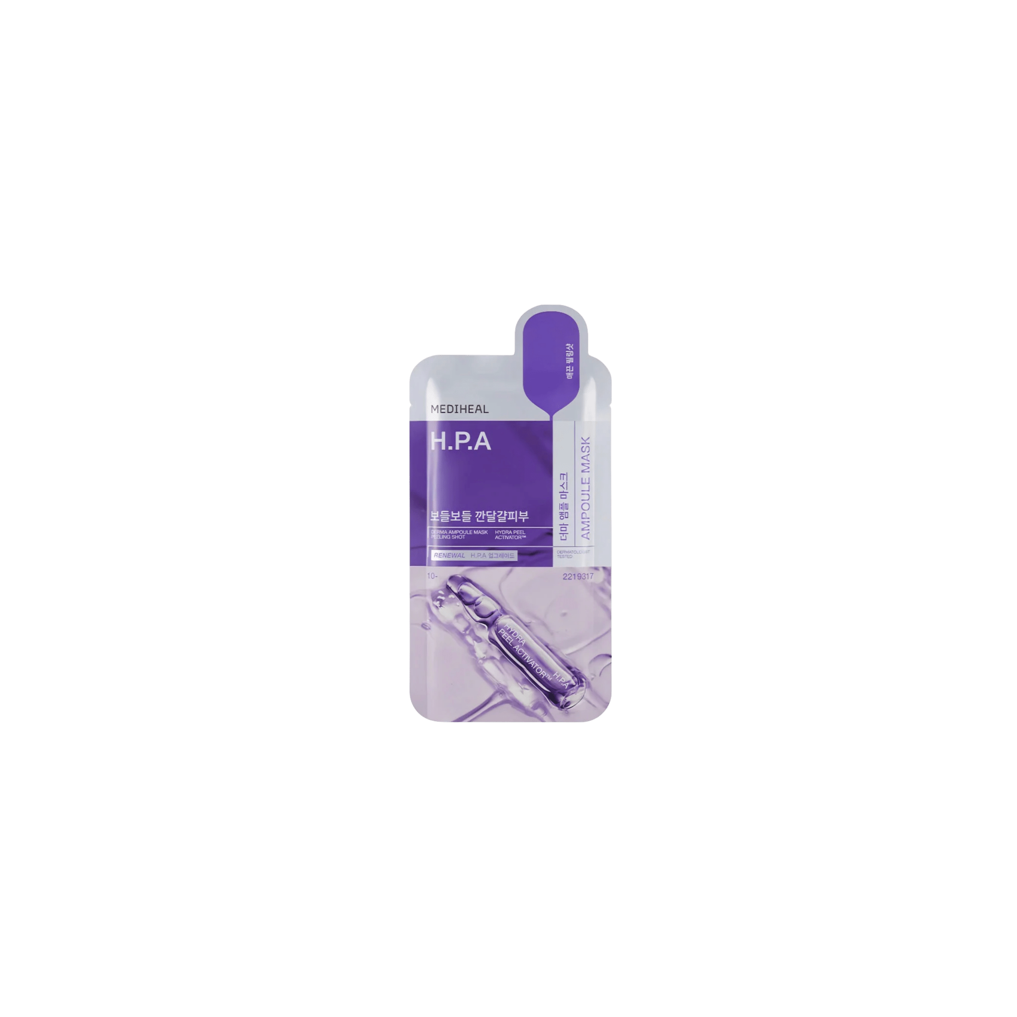 Mediheal - Derma Ampoule Sheet Mask HPA - Nawilżająca Maska w Płachcie Kojąca i Odbudowująca - 1szt - Ctrl+Glow