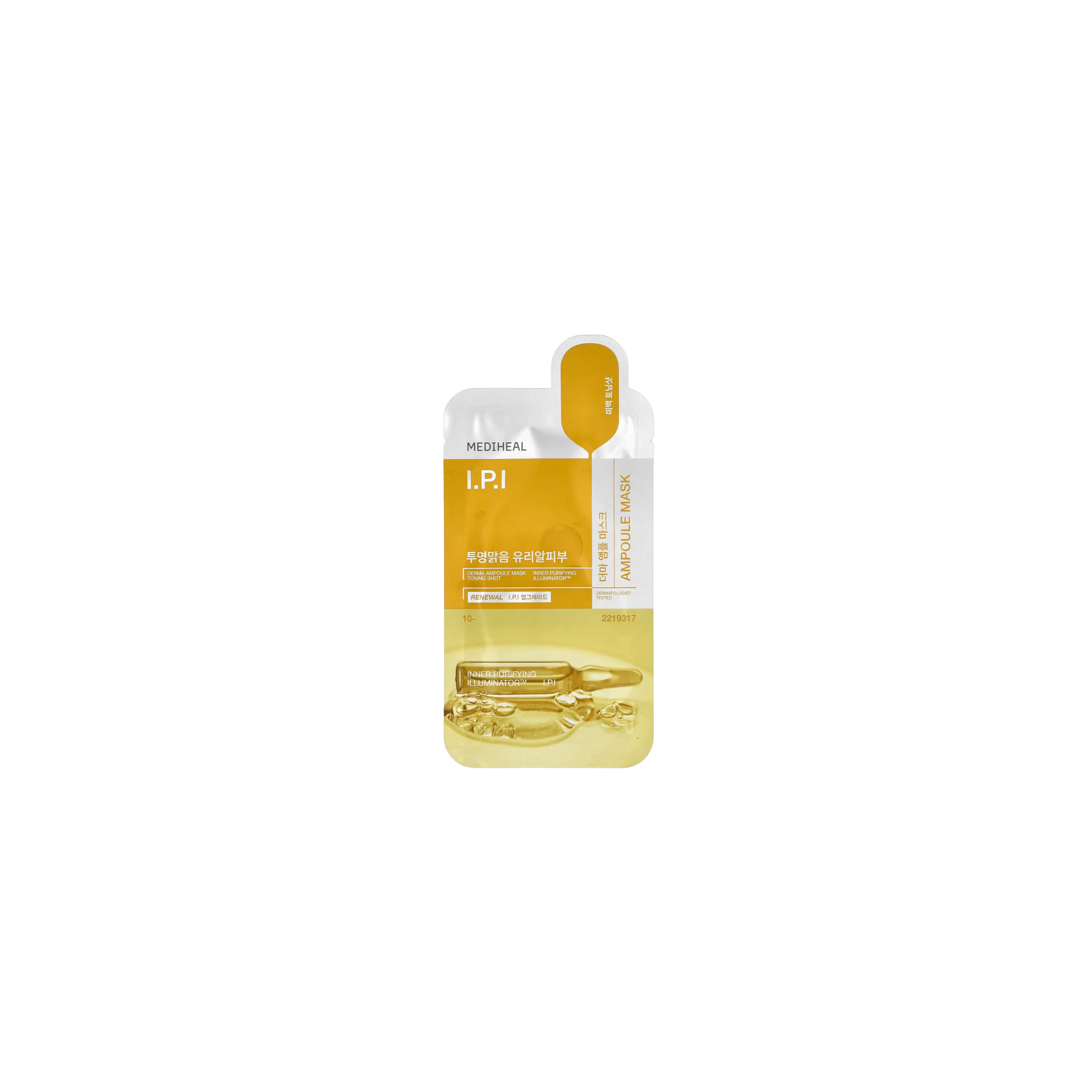 Mediheal - Derma Ampoule Sheet Mask IPI - Regenerująca Maska w Płachcie Wzmacniająca Barierę Skóry - 1szt - Ctrl+Glow