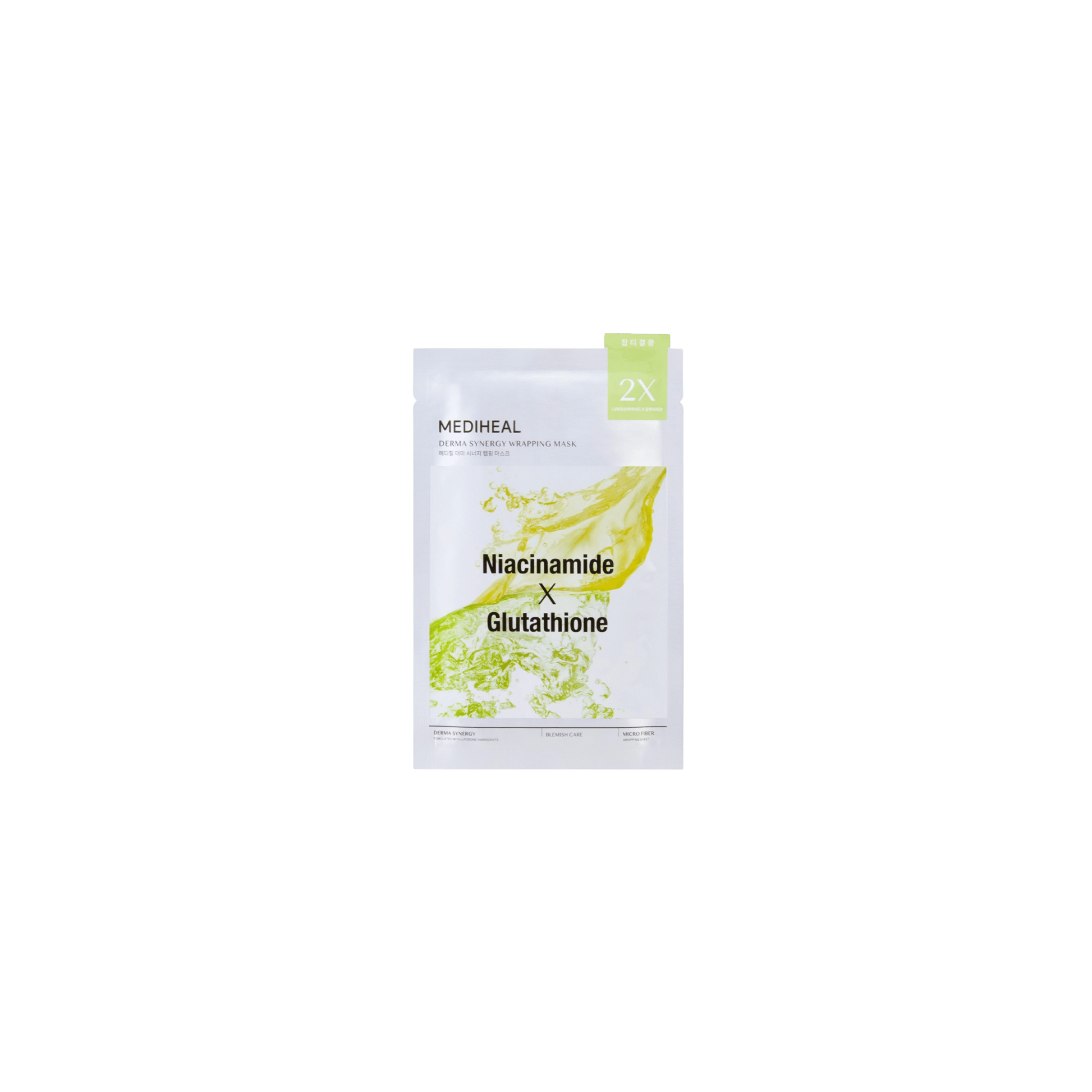 Mediheal - Derma Synergy Niacinamide Glutathione Mask - Maska w Płachcie z Niacynamidem i Glutationem Rozjaśniająca i Wyrównująca Koloryt - 1szt - Ctrl+Glow