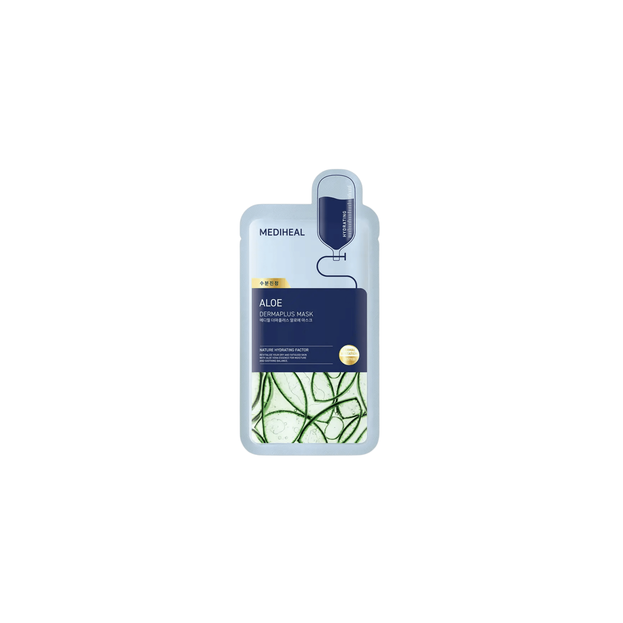 Mediheal - Dermaplus Aloe Mask - Nawilżająca Maska w Płachcie z Aloesem - 1szt/22ml - Ctrl+Glow