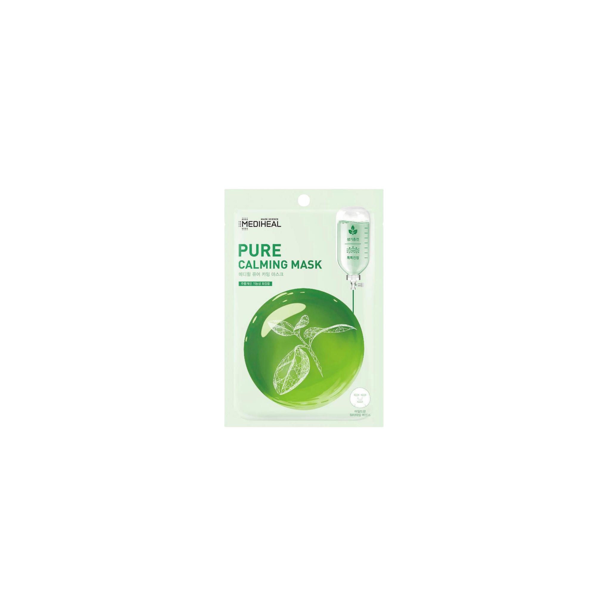 Mediheal - Pure Calming Mask - Kojąca Maska w Płachcie do Skóry Wrażliwej i Podrażnionej - 20ml - Ctrl+Glow