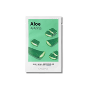 Missha - Airy Fit Sheet Mask - Aloe - Nawilżająco Uelastyczniająca Maska w Płachcie - 19g - Ctrl+Glow