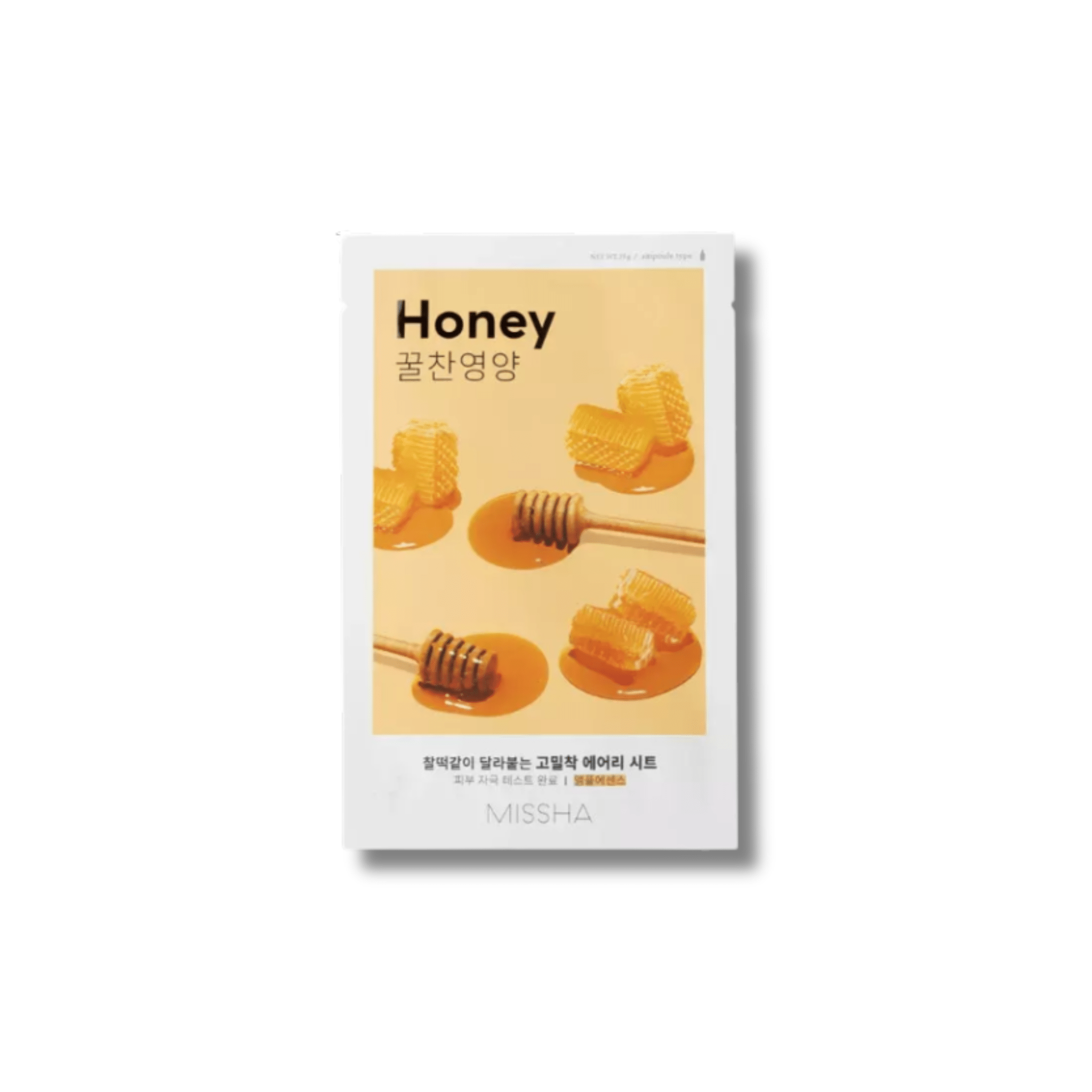 Missha - Airy Fit Sheet Mask - Honey - Regeneracyjna Maska w Płachcie - 19g - Ctrl+Glow