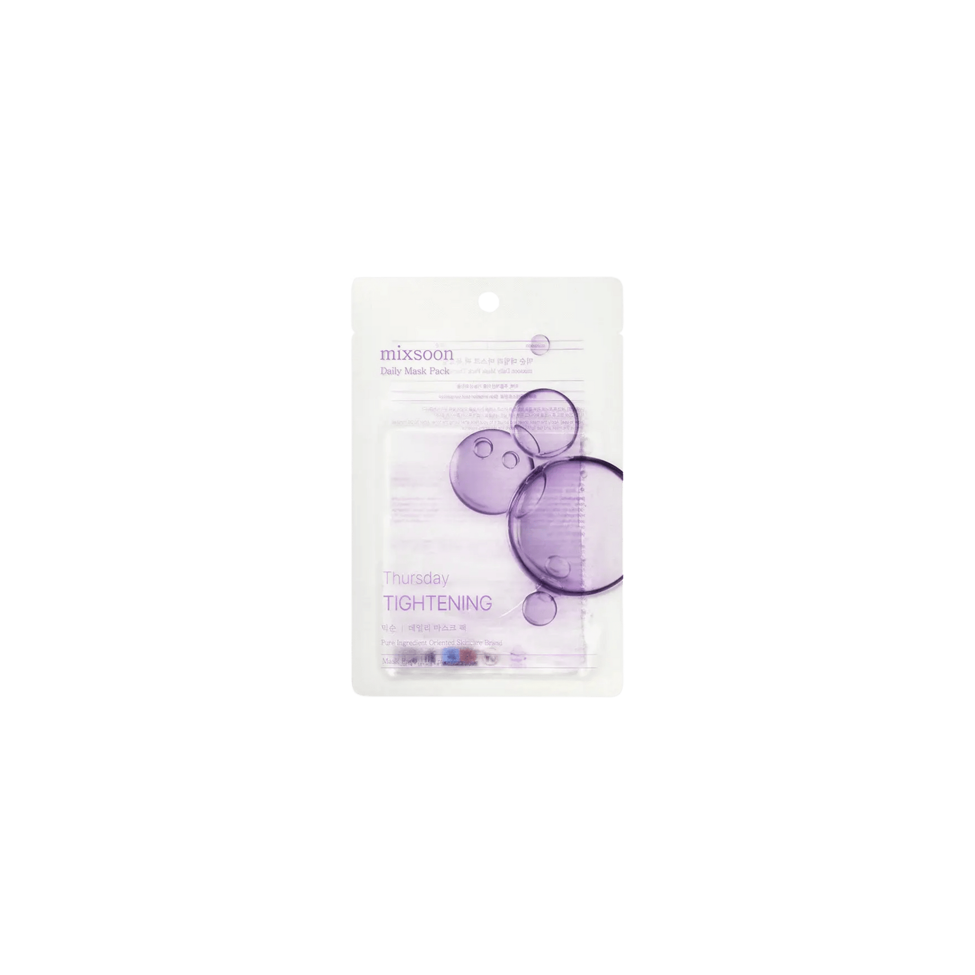 Mixsoon - Daily Mask Pack Thursday Tightening - Ujędrniająca Maseczka w Płachcie - 1szt - Ctrl+Glow