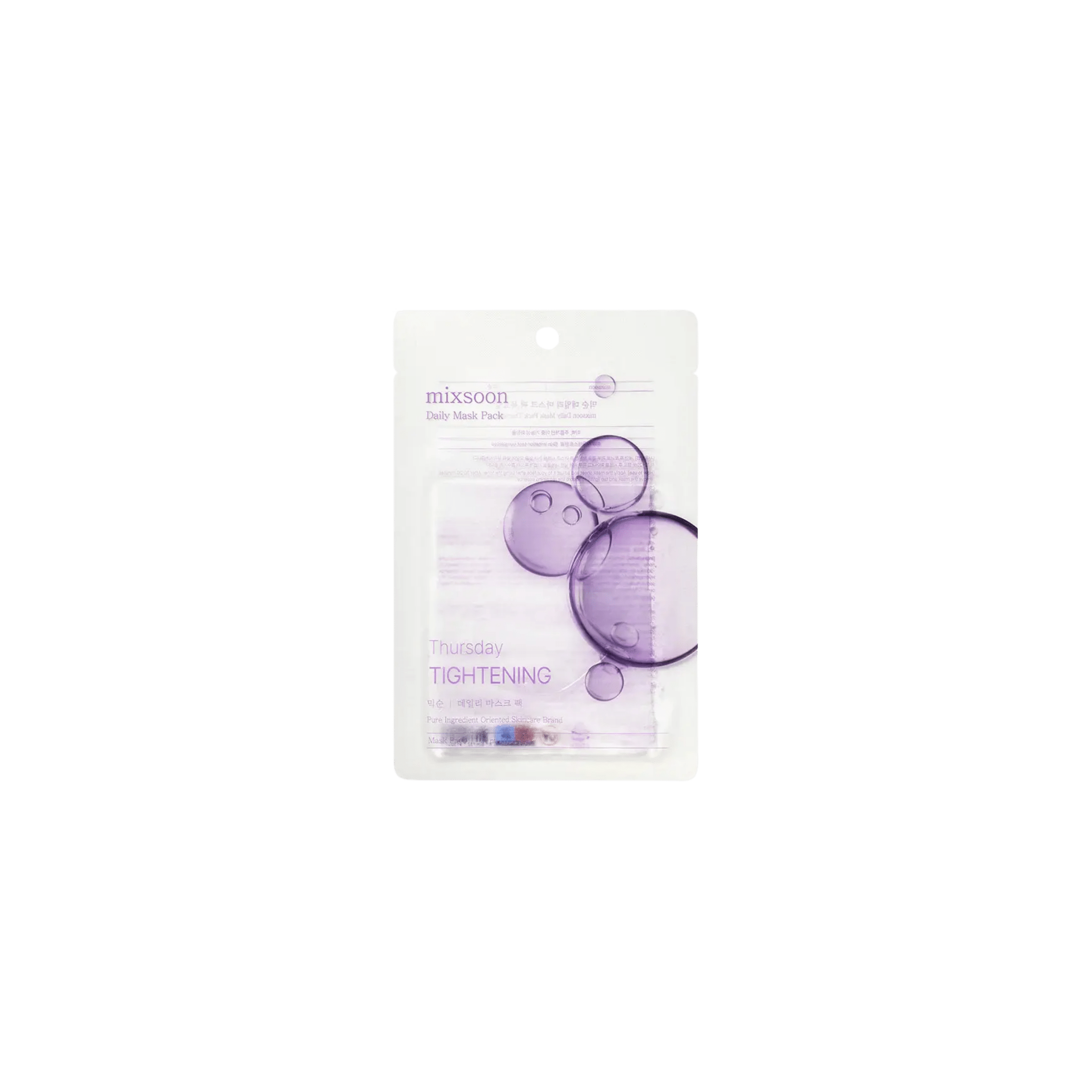 Mixsoon - Daily Mask Pack Thursday Tightening - Ujędrniająca Maseczka w Płachcie - 1szt - Ctrl+Glow