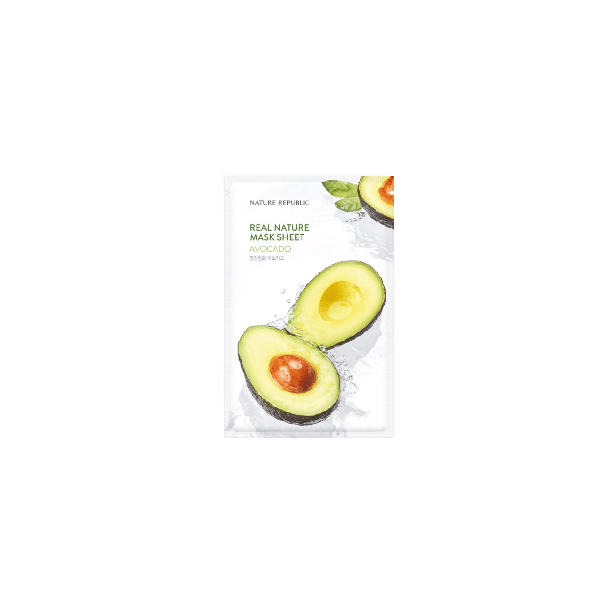 Nature Republic - Real Nature Mask Sheet Avocado - Maska w Płachcie z Awokado - 1szt/23ml - Ctrl+Glow