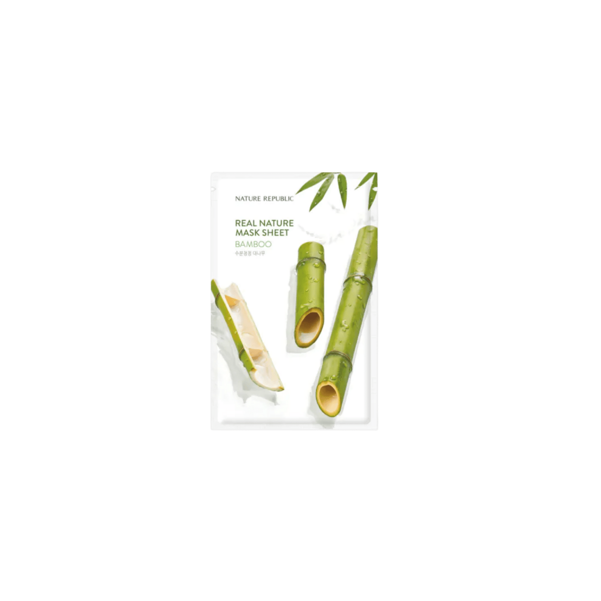 Nature Republic - Real Nature Mask Sheet Bamboo - Maska w Płachcie z Bambusem - 1szt/23ml - Ctrl+Glow