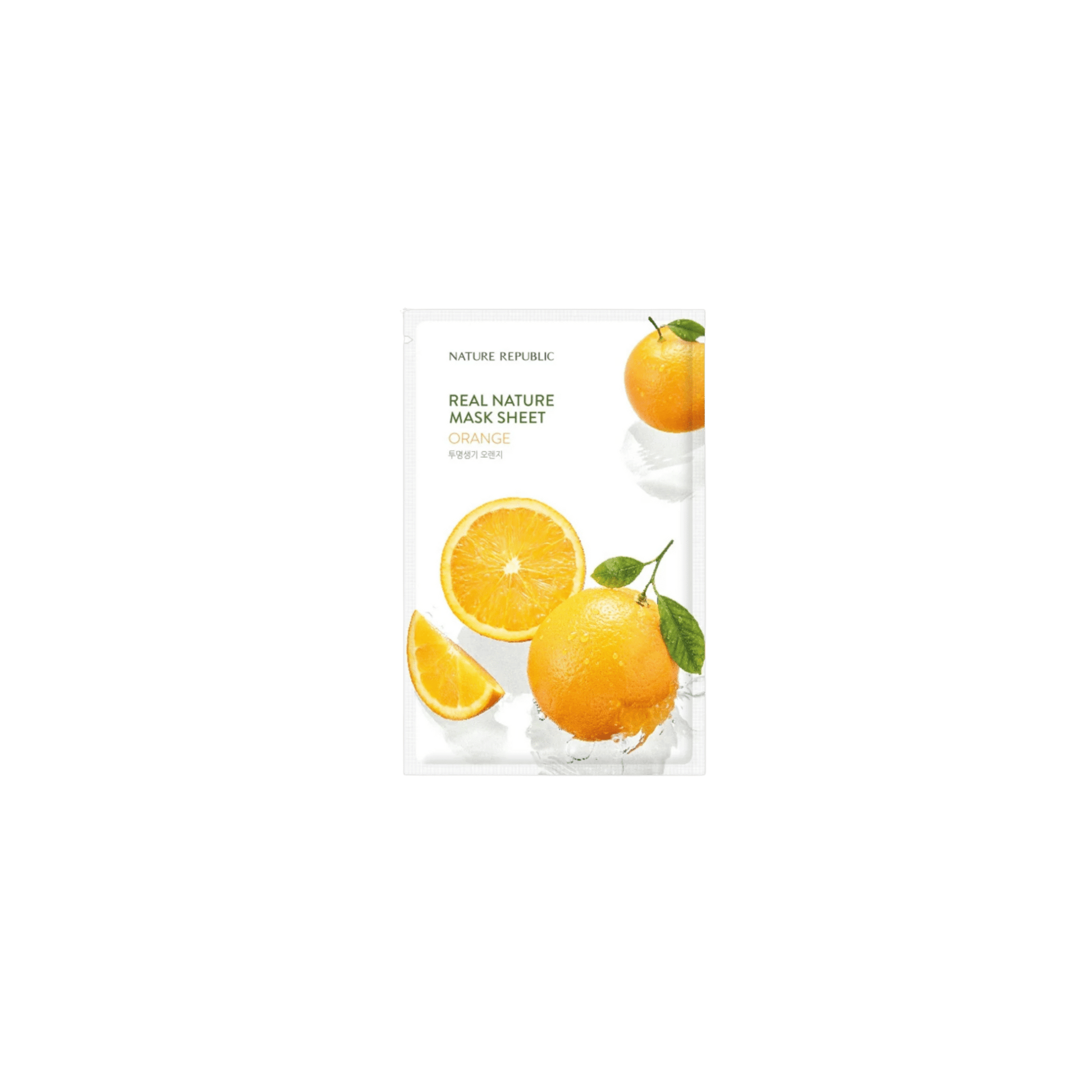 Nature Republic - Real Nature Mask Sheet Orange - Maska w Płachcie z Pomarańczą - 1szt/23ml - Ctrl+Glow